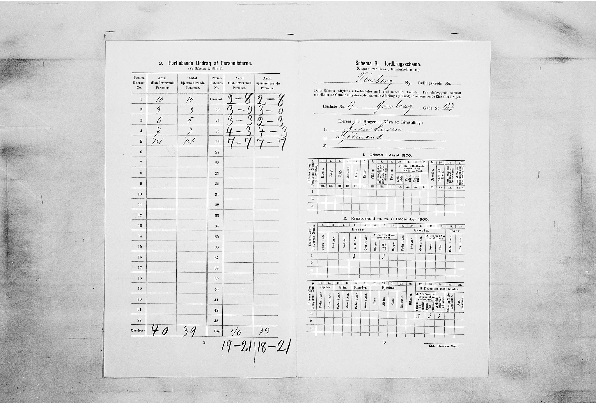 RA, 1900 census for Tønsberg, 1900, p. 1503