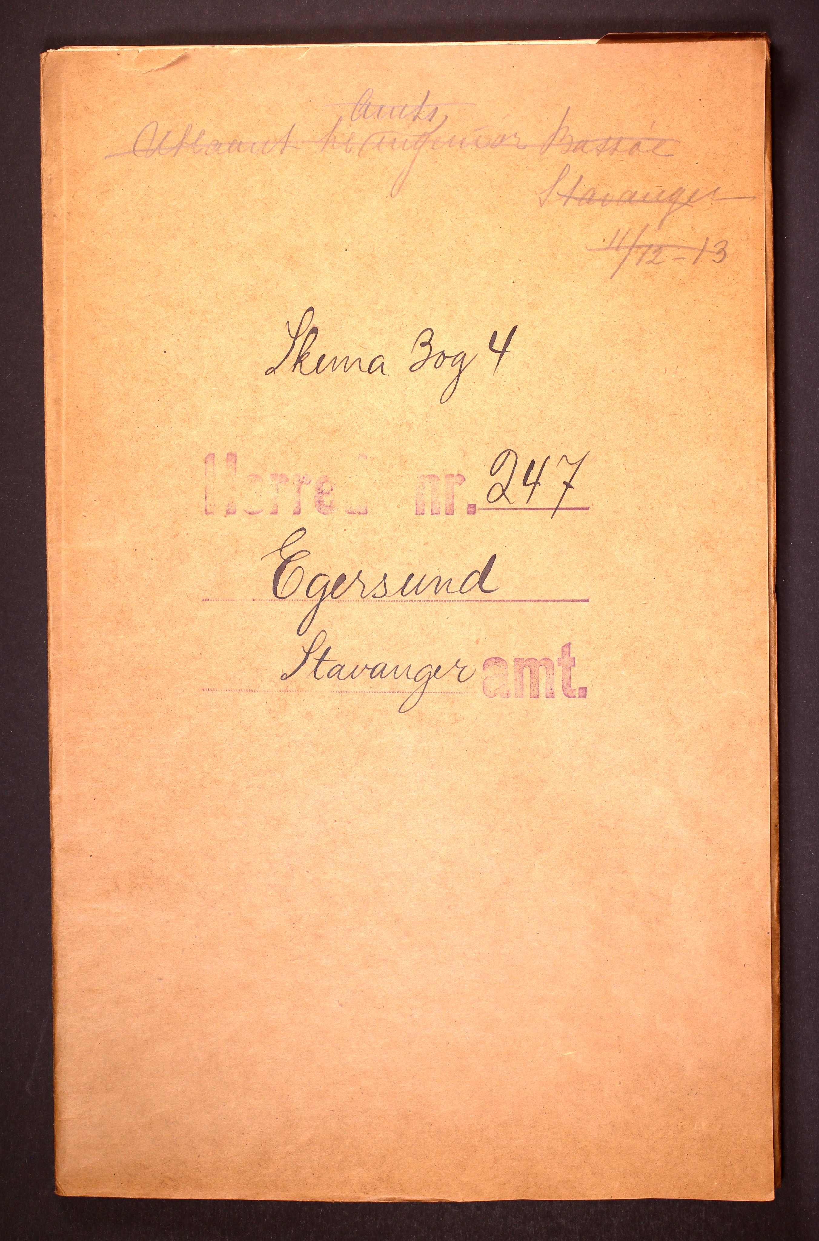 RA, 1910 census for Eigersund, 1910, p. 1