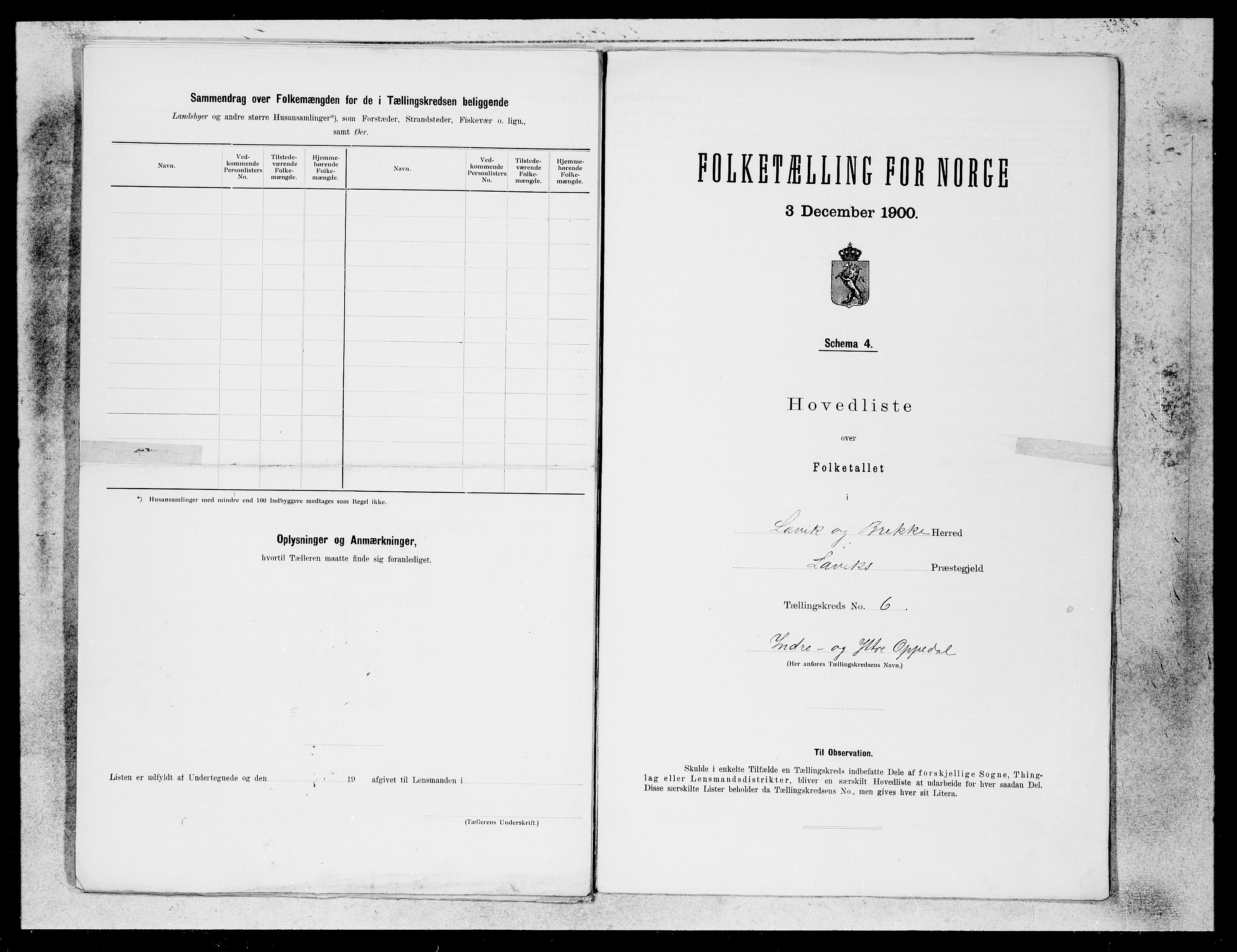 SAB, 1900 census for Lavik og Brekke, 1900, p. 12