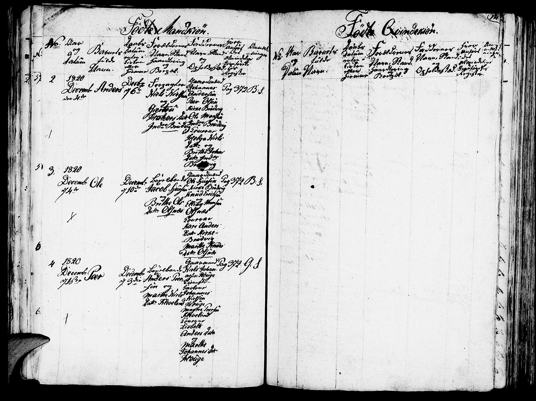 Haus sokneprestembete, SAB/A-75601/H/Haa: Parish register (official) no. A 12, 1816-1821, p. 14