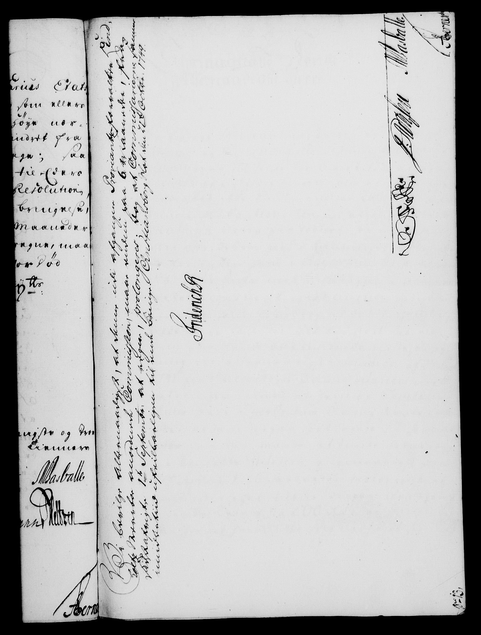 Rentekammeret, Kammerkanselliet, AV/RA-EA-3111/G/Gf/Gfa/L0031: Norsk relasjons- og resolusjonsprotokoll (merket RK 52.31), 1749, p. 542