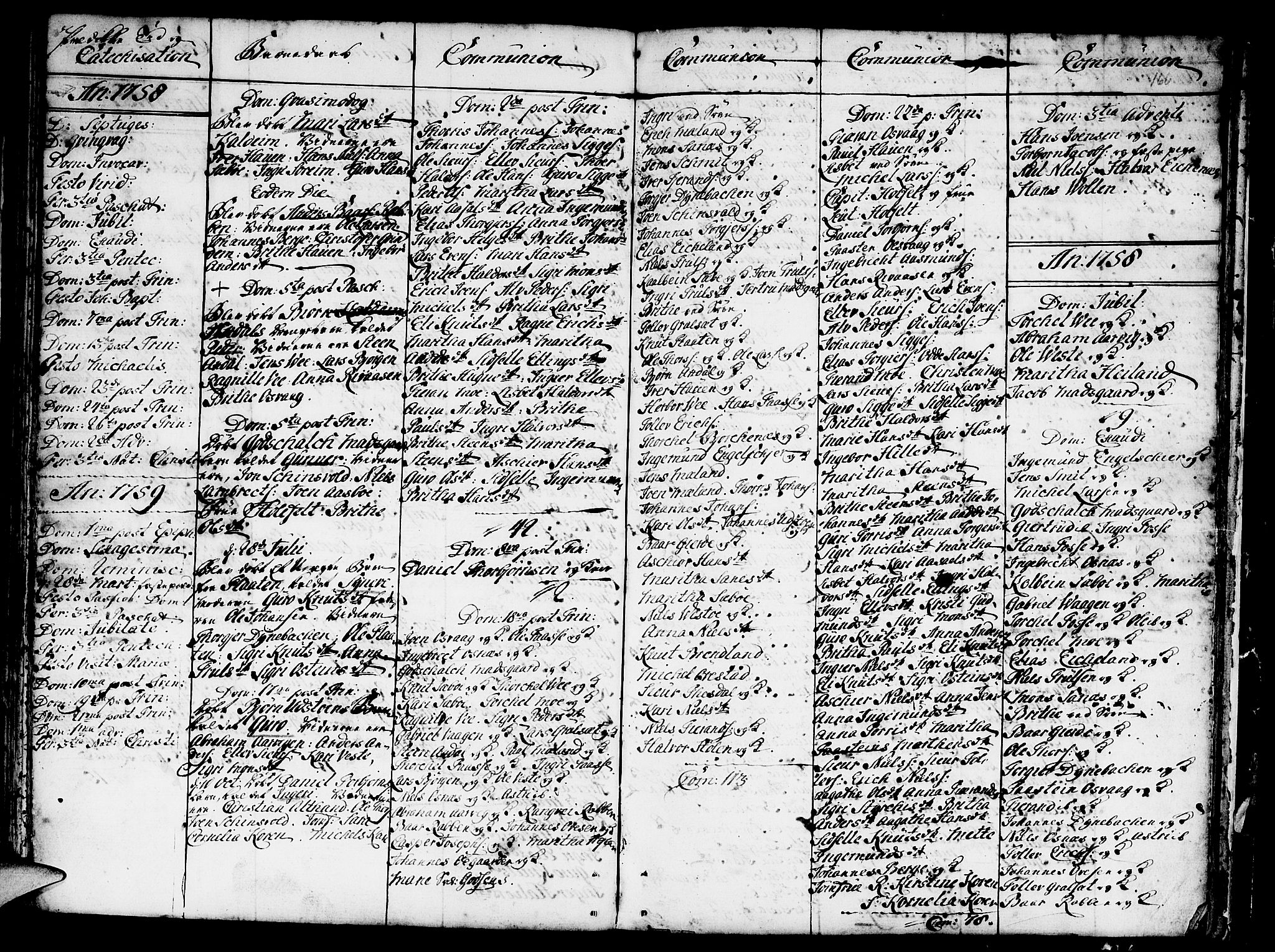 Etne sokneprestembete, SAB/A-75001/H/Haa: Parish register (official) no. A 3 /3, 1755-1782, p. 166