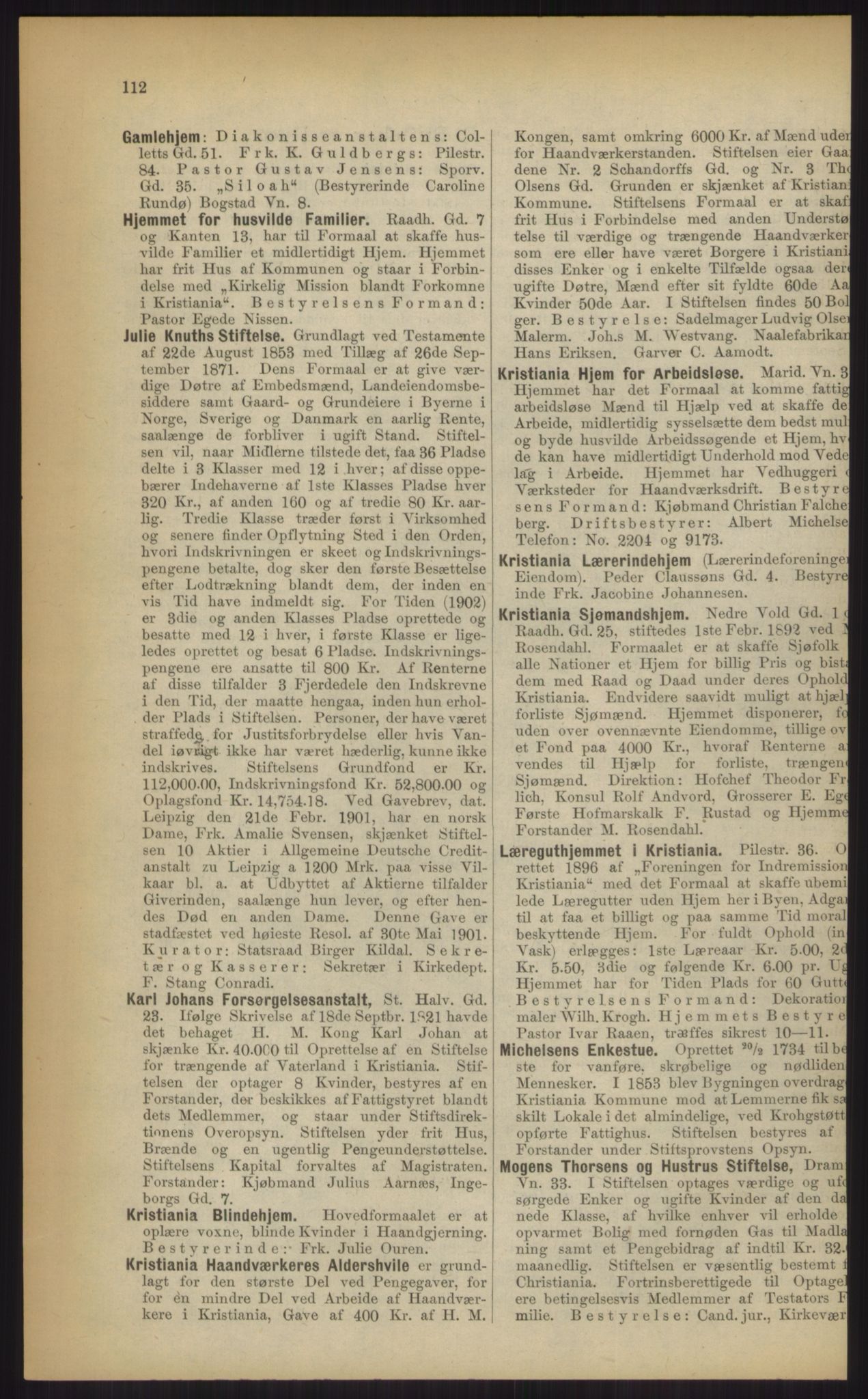 Kristiania/Oslo adressebok, PUBL/-, 1903, p. 112