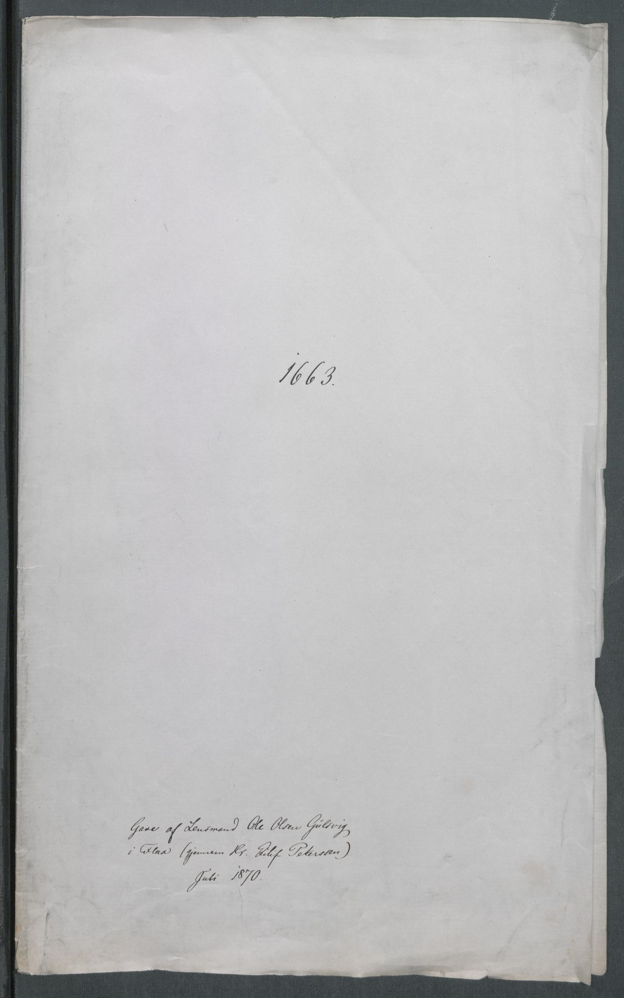 Riksarkivets diplomsamling, RA/EA-5965/F02/L0169: Dokumenter, 1661-1663, p. 247