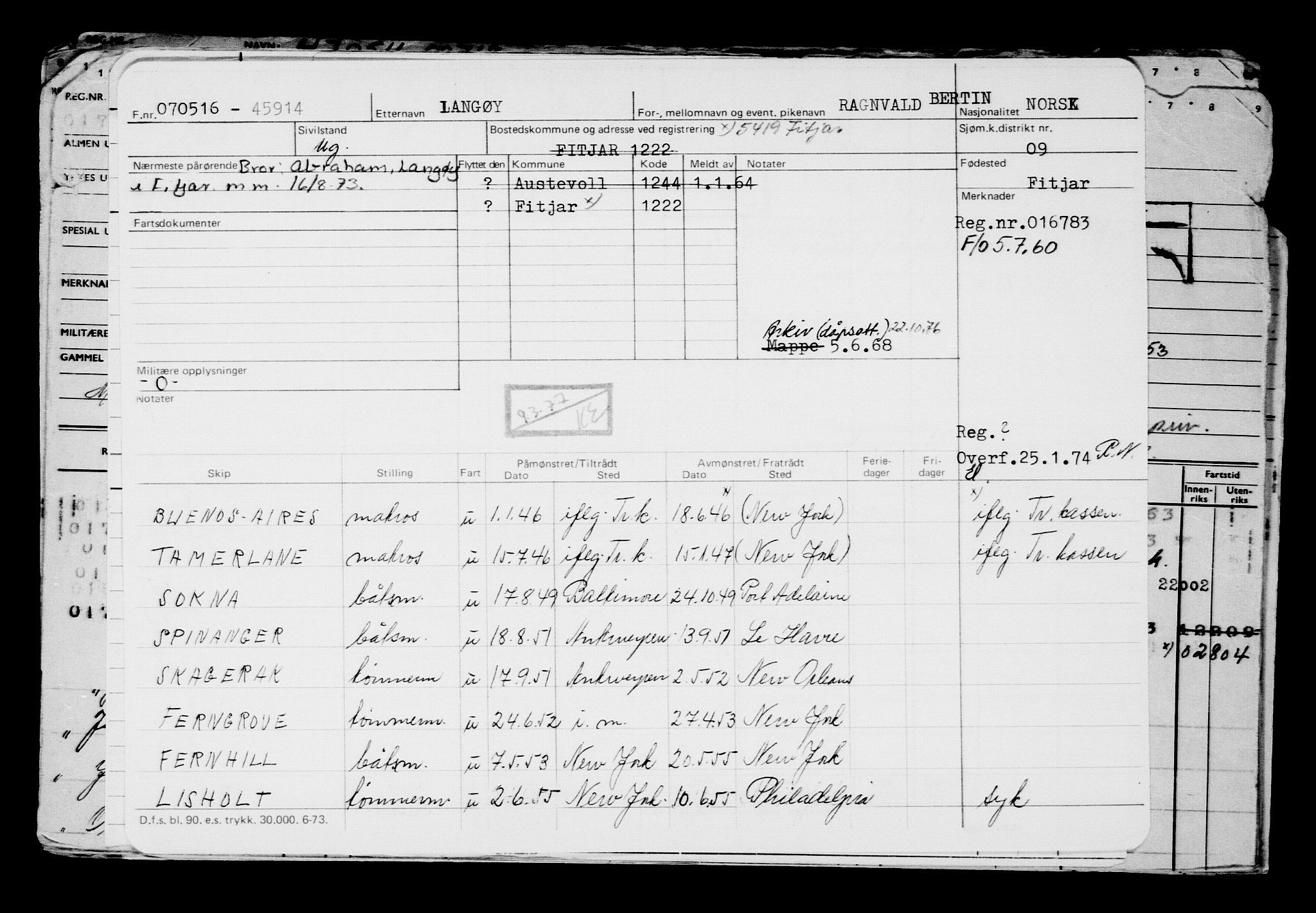 Direktoratet for sjømenn, AV/RA-S-3545/G/Gb/L0138: Hovedkort, 1916, p. 758