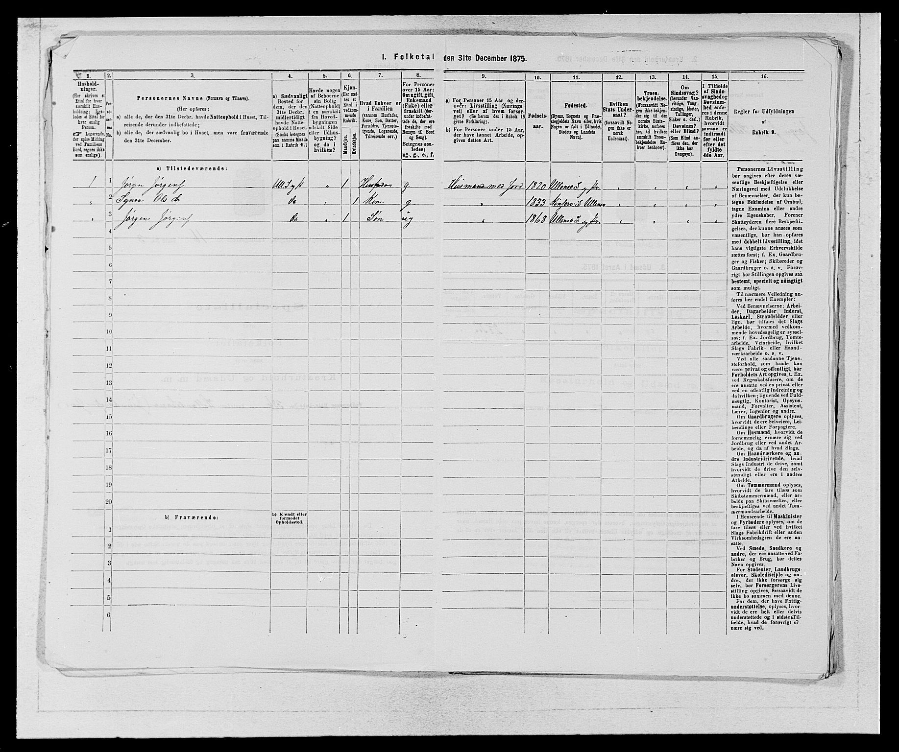 SAB, 1875 census for 1230P Ullensvang, 1875, p. 1595