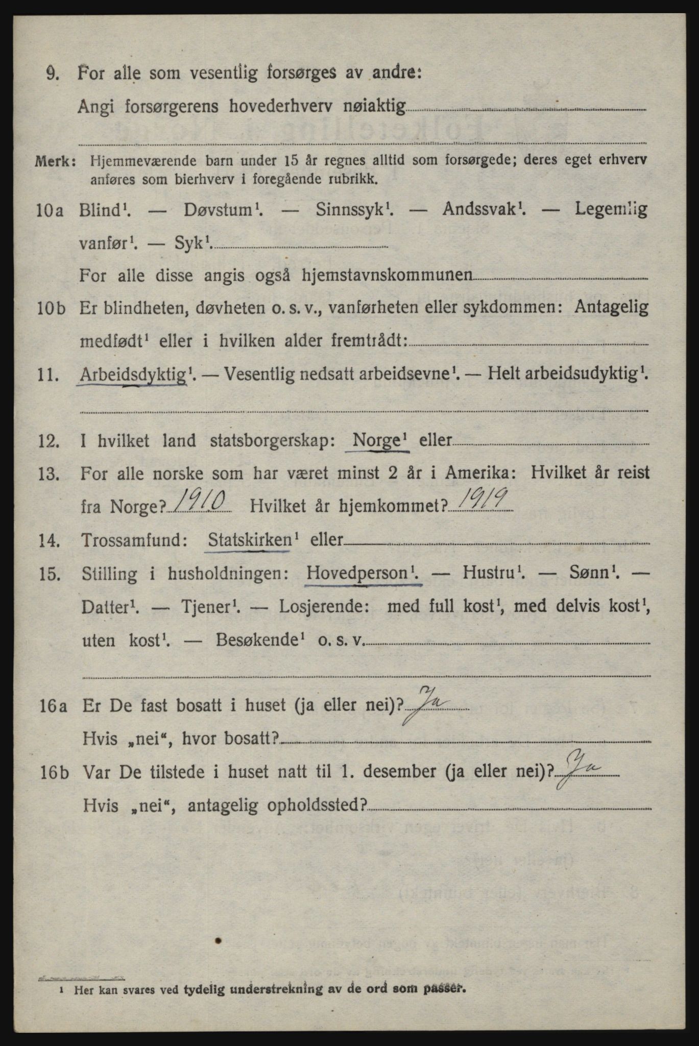 SAO, 1920 census for Berg, 1920, p. 7420