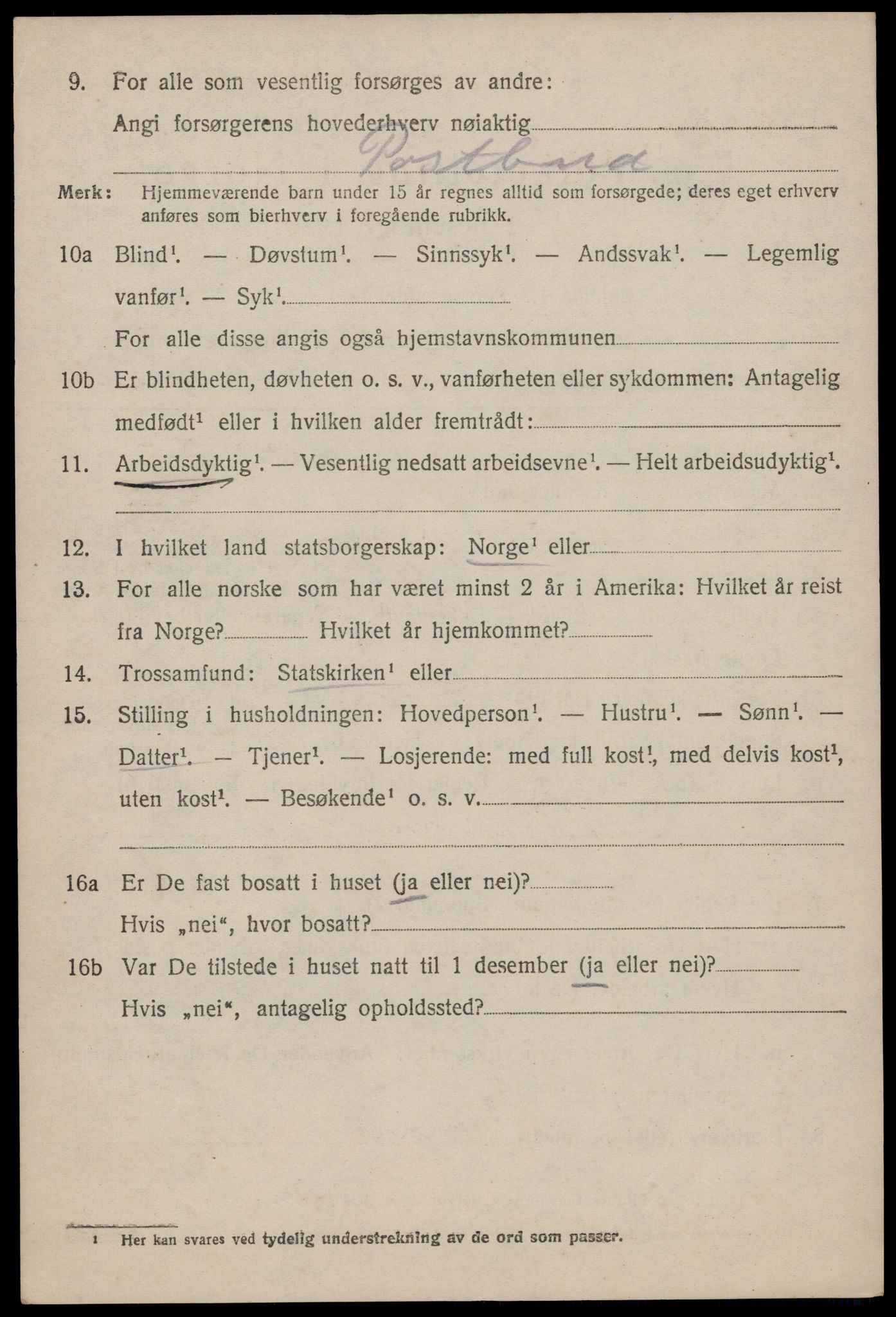 SAST, 1920 census for Hetland, 1920, p. 4746
