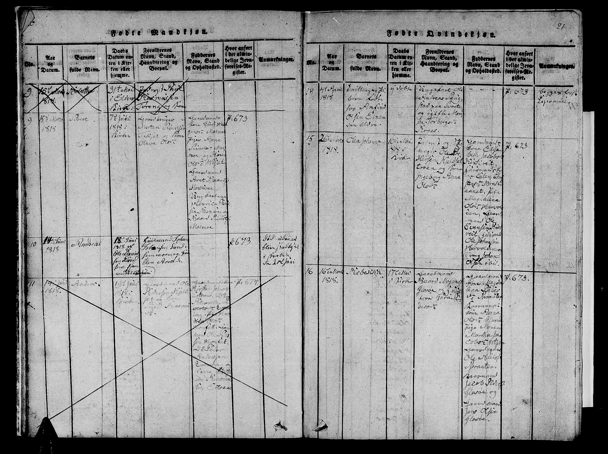 Ministerialprotokoller, klokkerbøker og fødselsregistre - Nord-Trøndelag, SAT/A-1458/741/L0400: Parish register (copy) no. 741C01, 1817-1825, p. 20-21