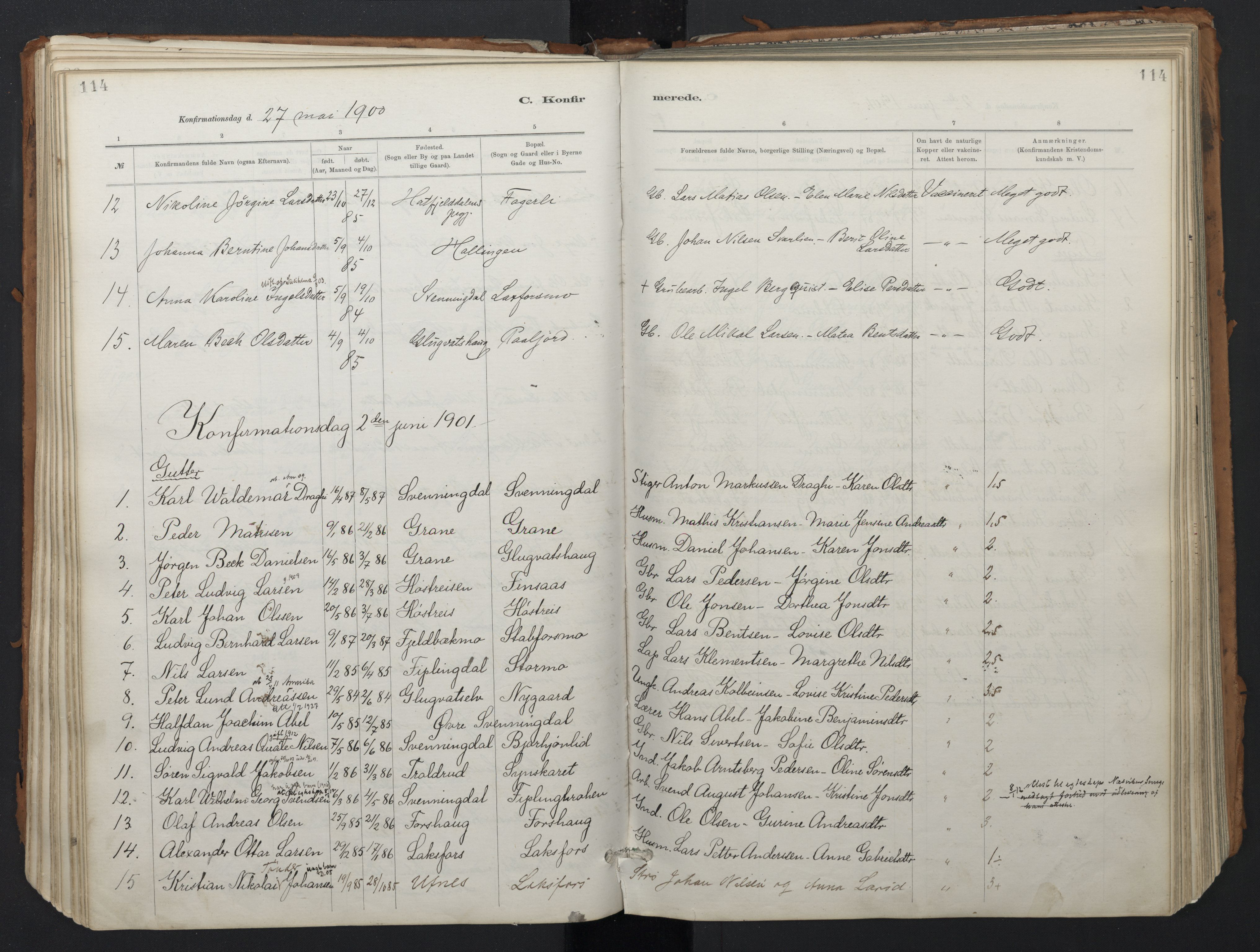 Ministerialprotokoller, klokkerbøker og fødselsregistre - Nordland, AV/SAT-A-1459/824/L0338: Parish register (official) no. 824A01, 1880-1915, p. 114