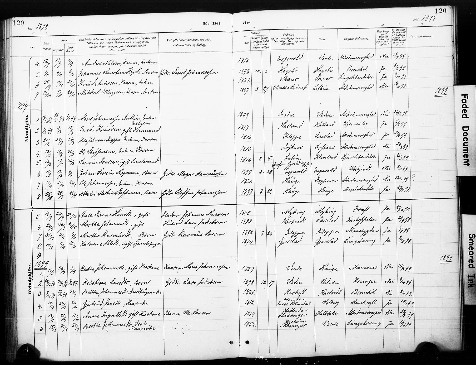 Haus sokneprestembete, SAB/A-75601/H/Haa: Parish register (official) no. C 1, 1887-1899, p. 120