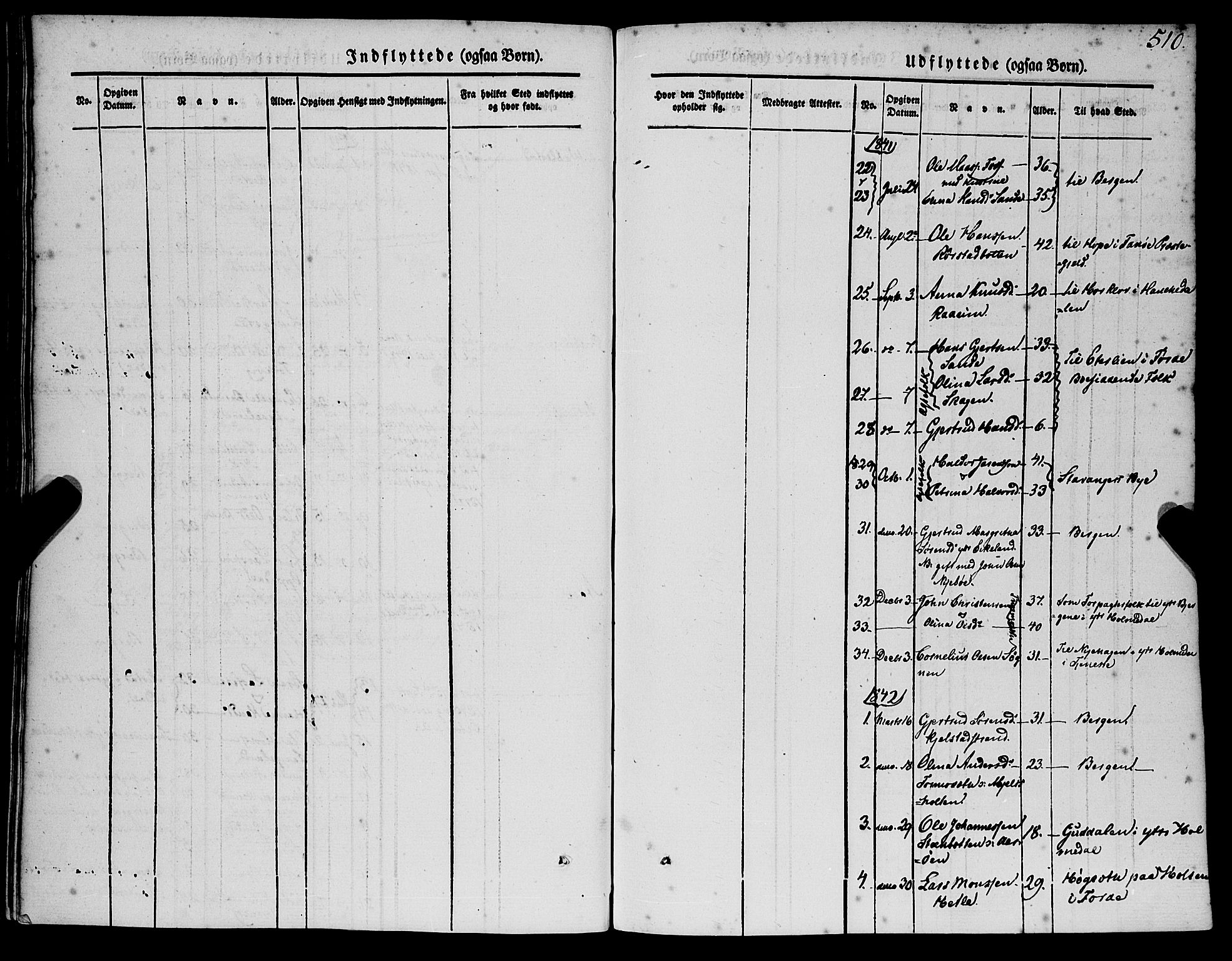 Gaular sokneprestembete, SAB/A-80001/H/Haa: Parish register (official) no. A 4II, 1841-1859, p. 510