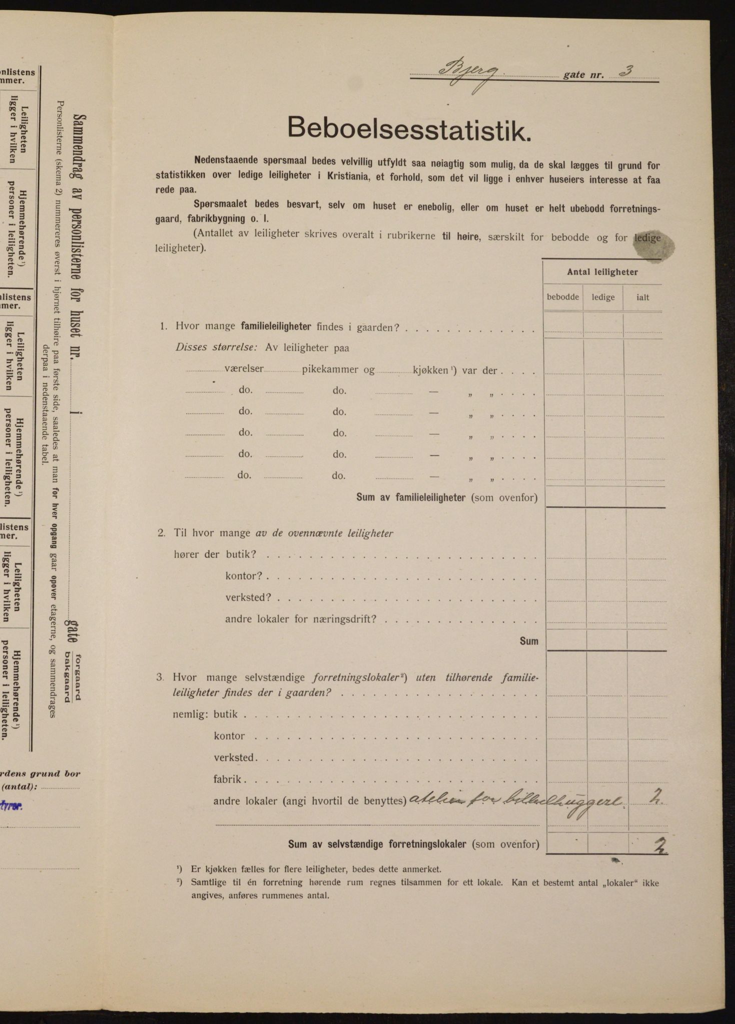 OBA, Municipal Census 1912 for Kristiania, 1912, p. 5336