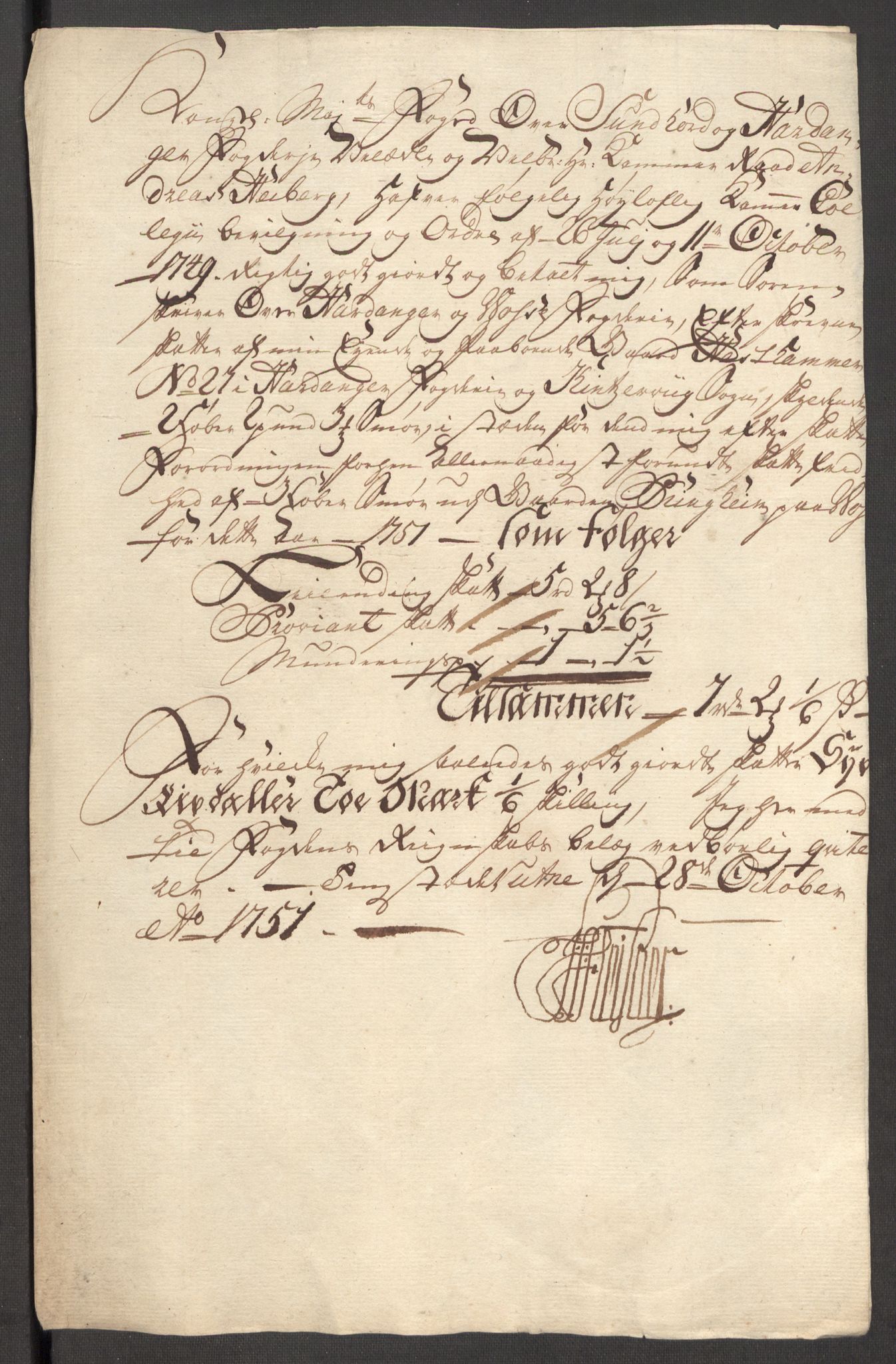 Rentekammeret inntil 1814, Reviderte regnskaper, Fogderegnskap, AV/RA-EA-4092/R48/L3056: Fogderegnskap Sunnhordland og Hardanger, 1751, p. 494