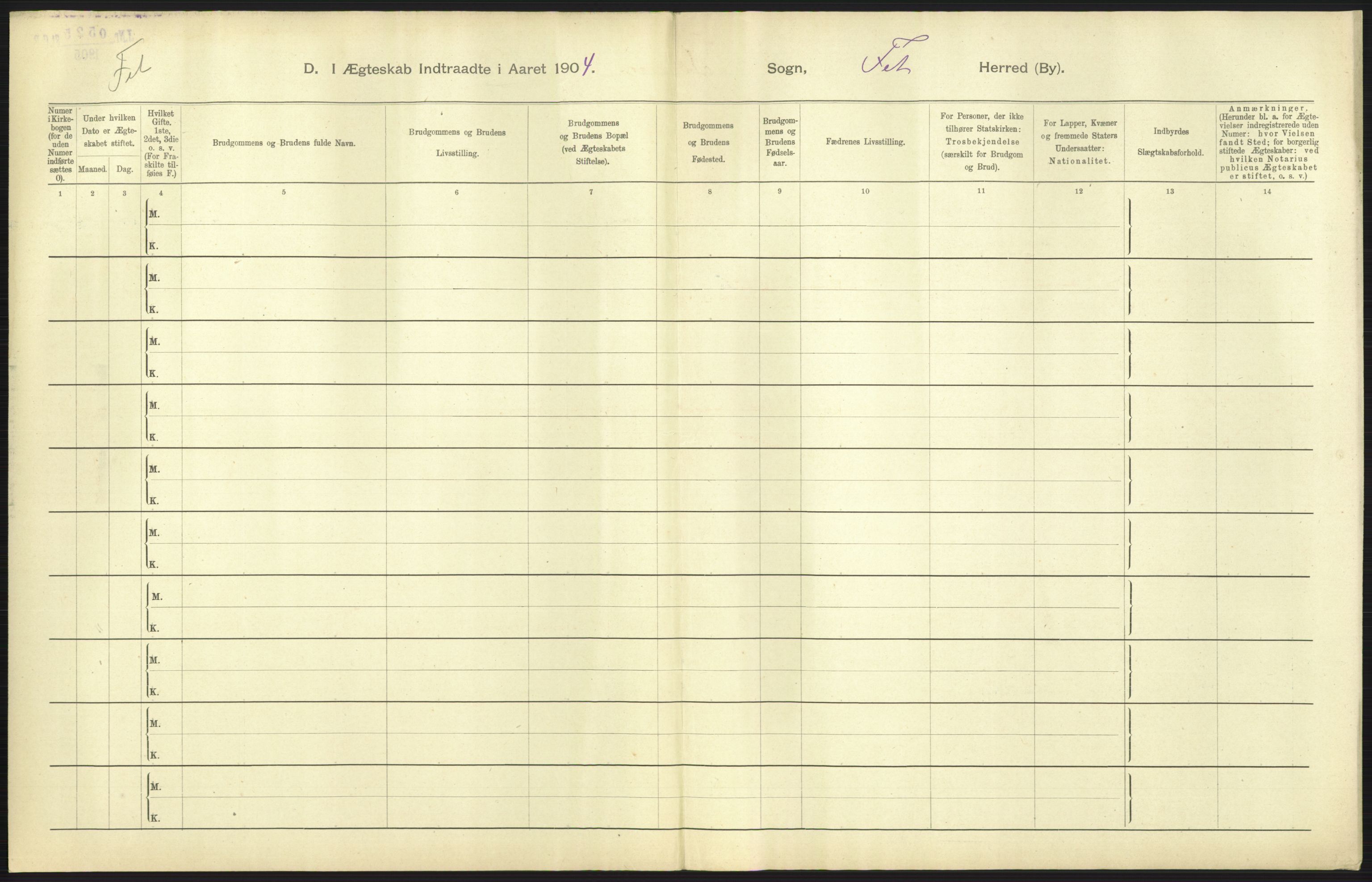 Statistisk sentralbyrå, Sosiodemografiske emner, Befolkning, AV/RA-S-2228/D/Df/Dfa/Dfab/L0002: Akershus amt: Fødte, gifte, døde, 1904, p. 493