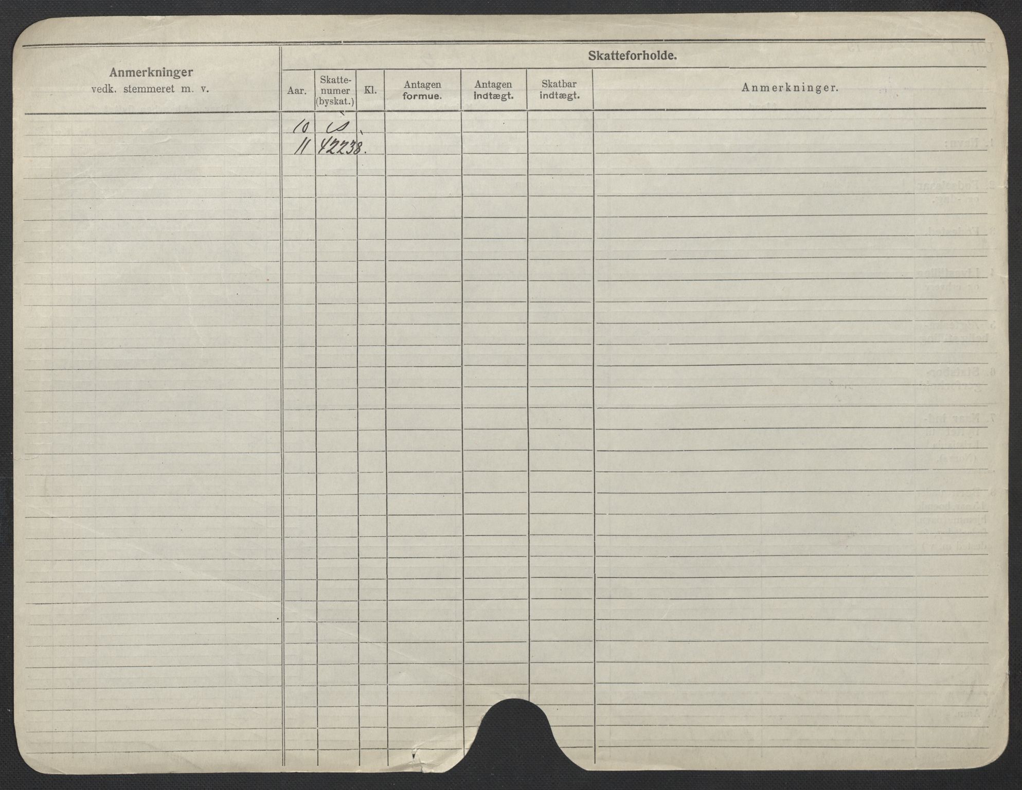 Oslo folkeregister, Registerkort, AV/SAO-A-11715/F/Fa/Fac/L0024: Kvinner, 1906-1914, p. 501b