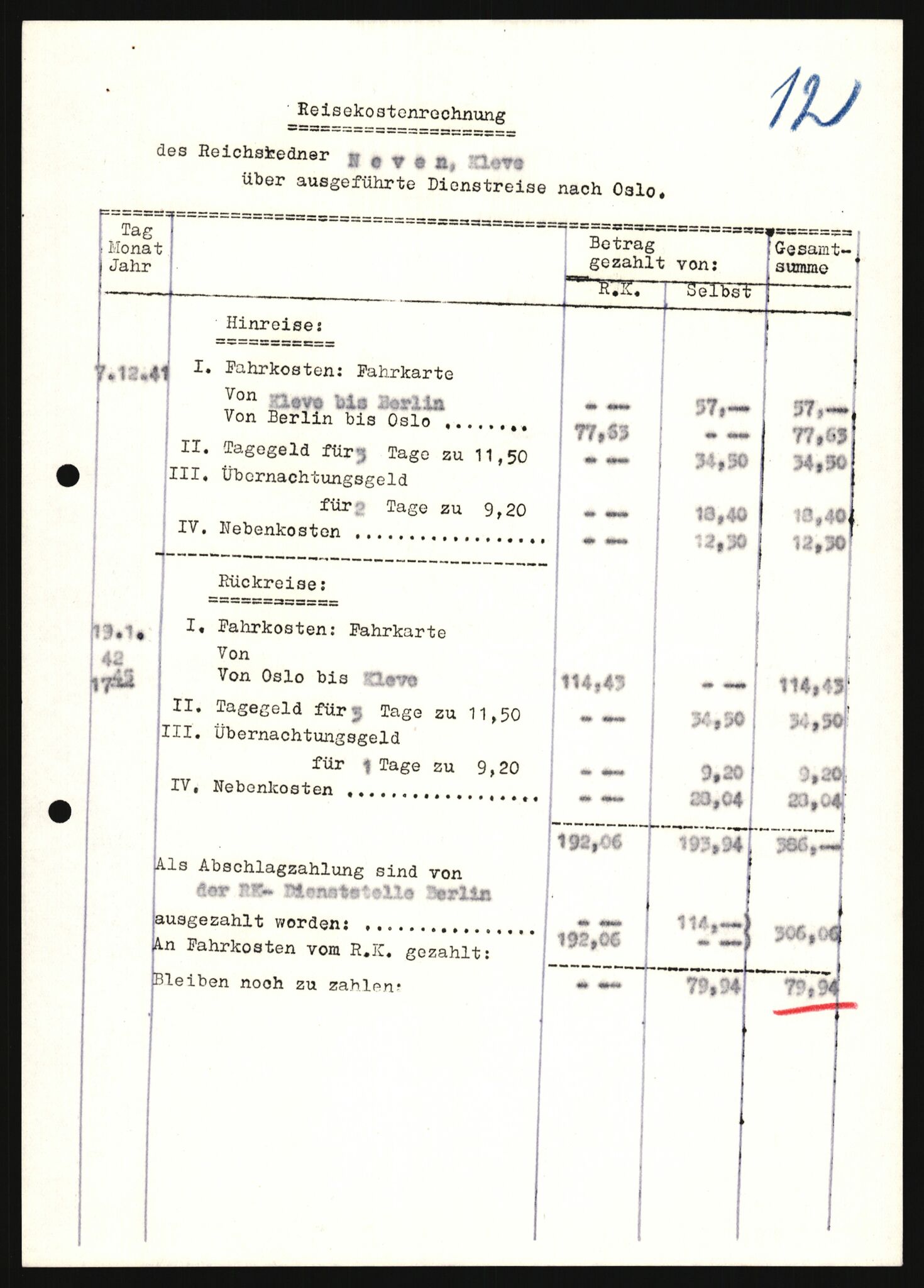 Forsvarets Overkommando. 2 kontor. Arkiv 11.4. Spredte tyske arkivsaker, AV/RA-RAFA-7031/D/Dar/Darb/L0008: Reichskommissariat - Hauptabteilung Volksaufklärung und Propaganda, 1940-1943, p. 1115