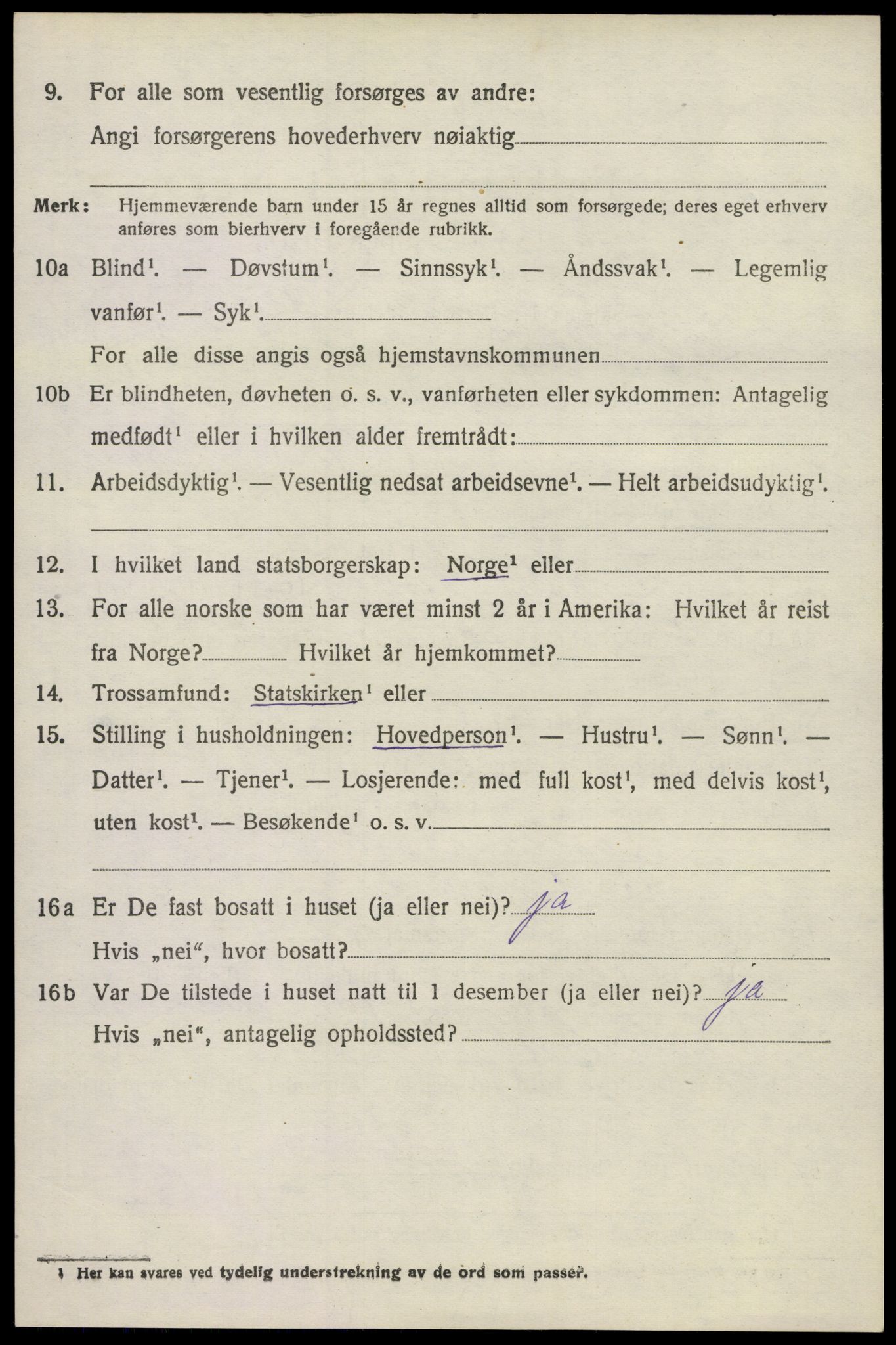 SAKO, 1920 census for Lardal, 1920, p. 2156