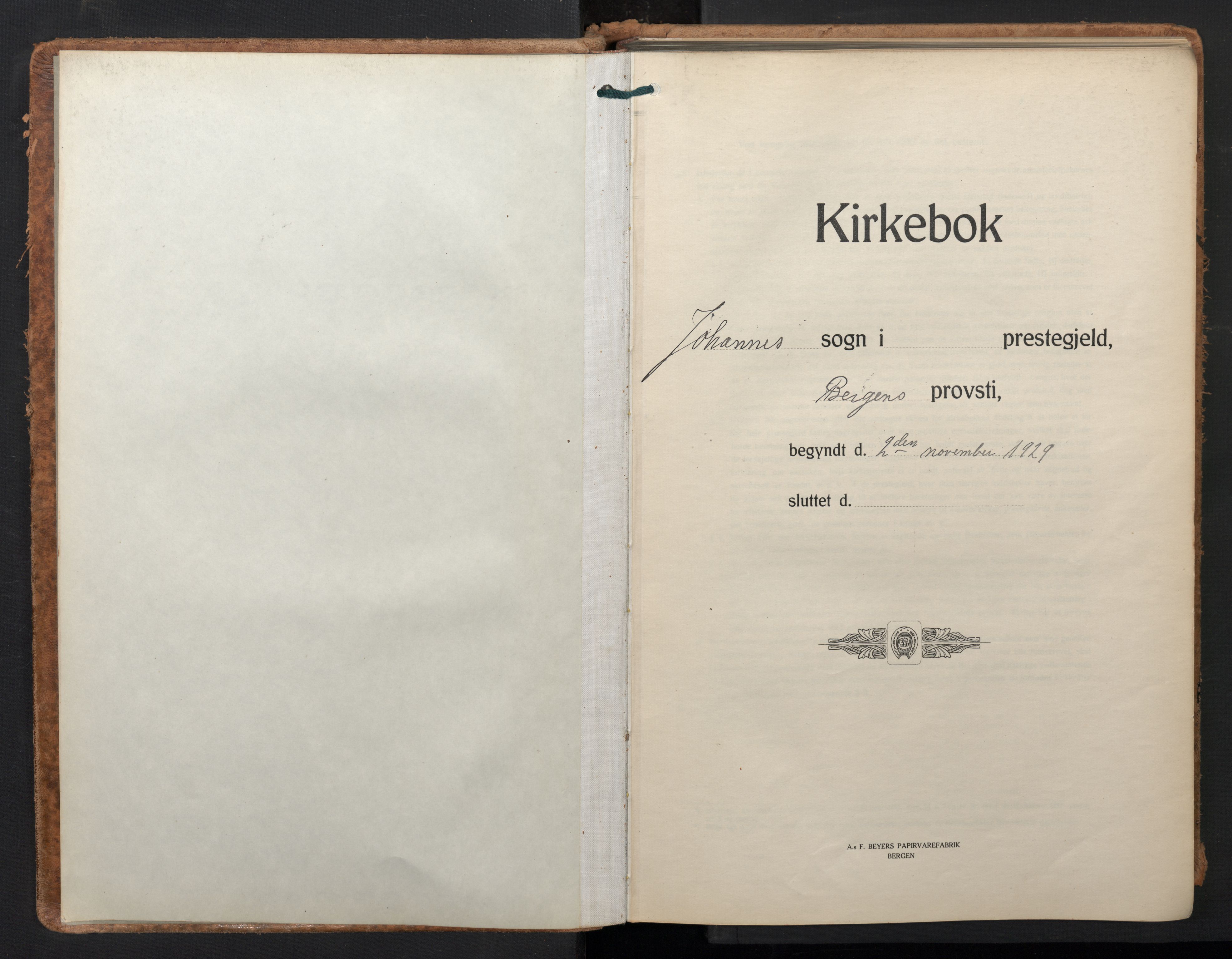 Johanneskirken sokneprestembete, SAB/A-76001/H/Hab: Parish register (copy) no. C 3, 1929-1949