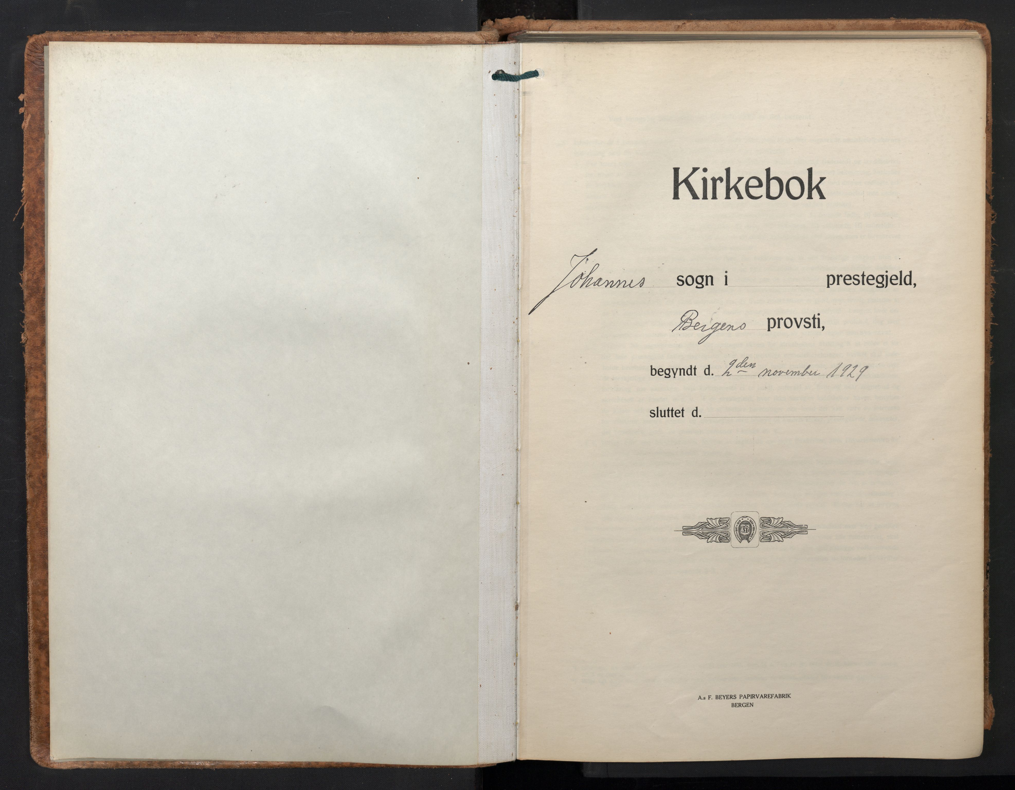 Johanneskirken sokneprestembete, AV/SAB-A-76001/H/Hab: Parish register (copy) no. C 3, 1929-1949