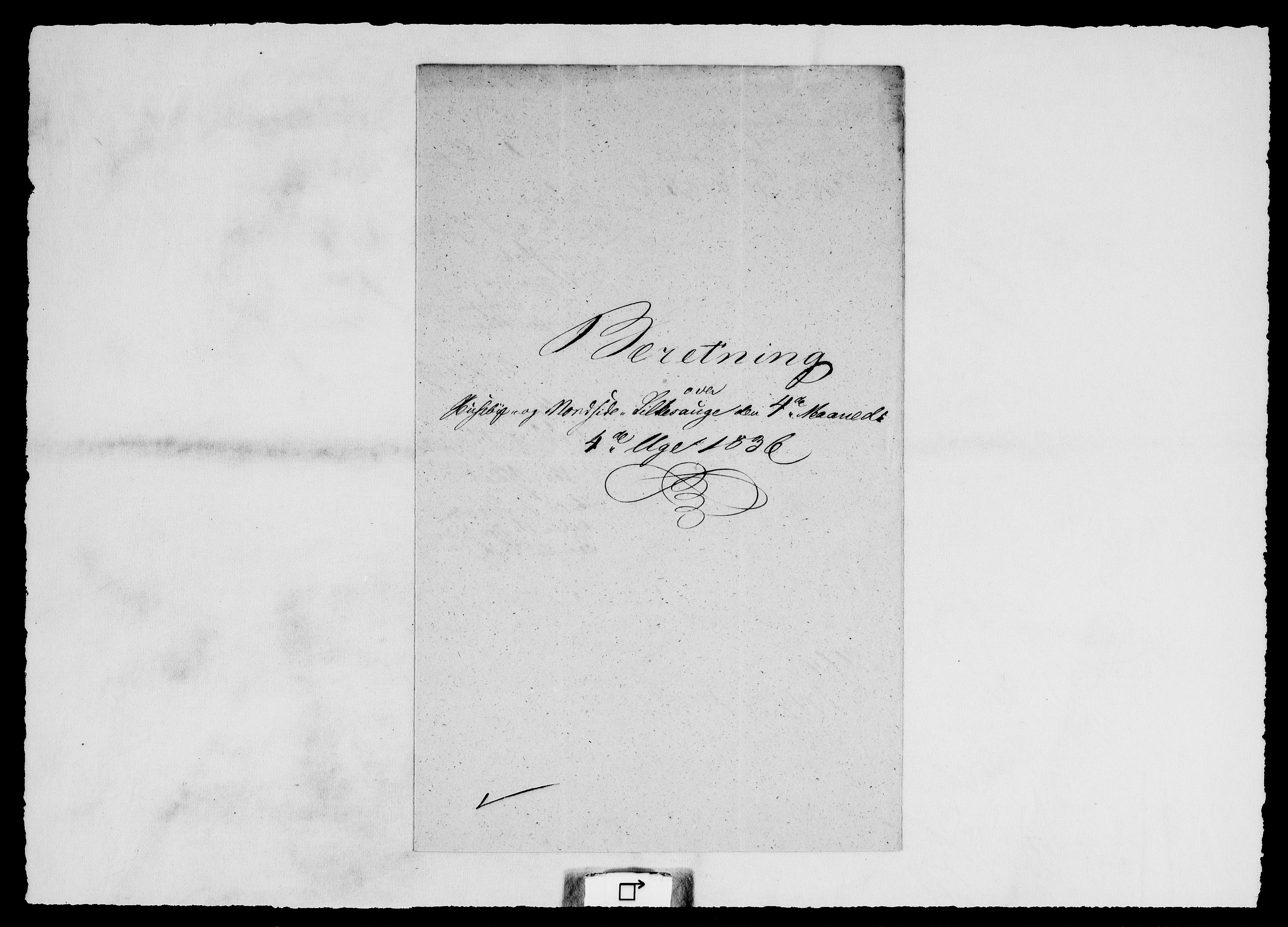 Modums Blaafarveværk, AV/RA-PA-0157/G/Ge/L0365/0001: -- / Beretning over Saugskurden, 1836-1838, p. 4