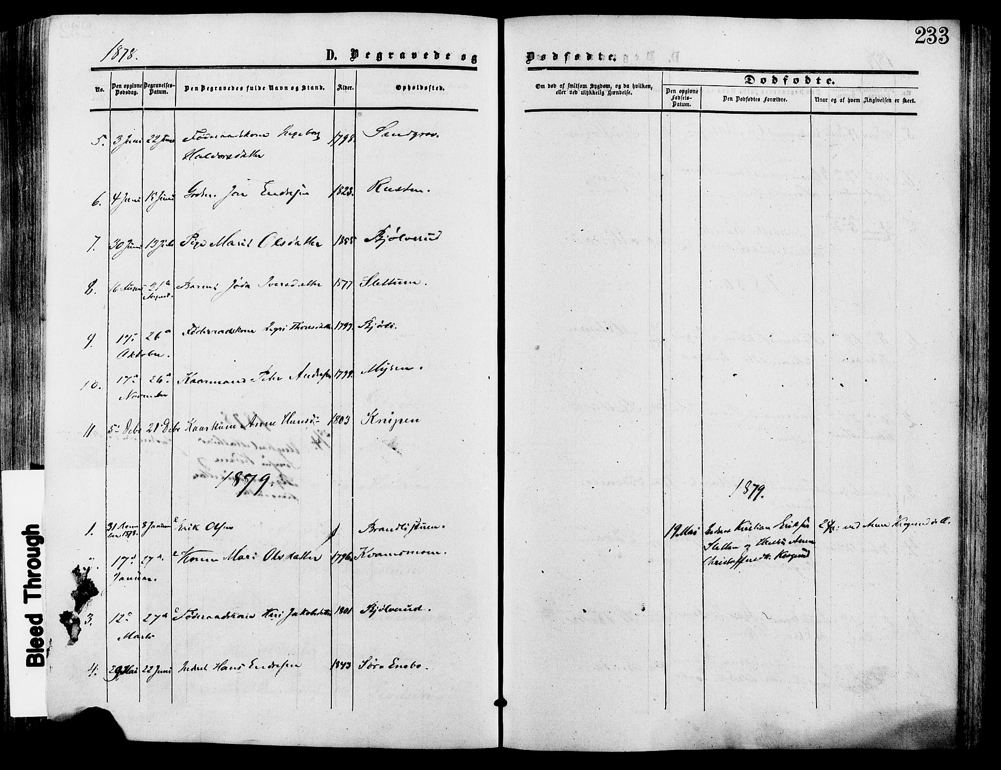 Lesja prestekontor, SAH/PREST-068/H/Ha/Haa/L0009: Parish register (official) no. 9, 1854-1889, p. 233