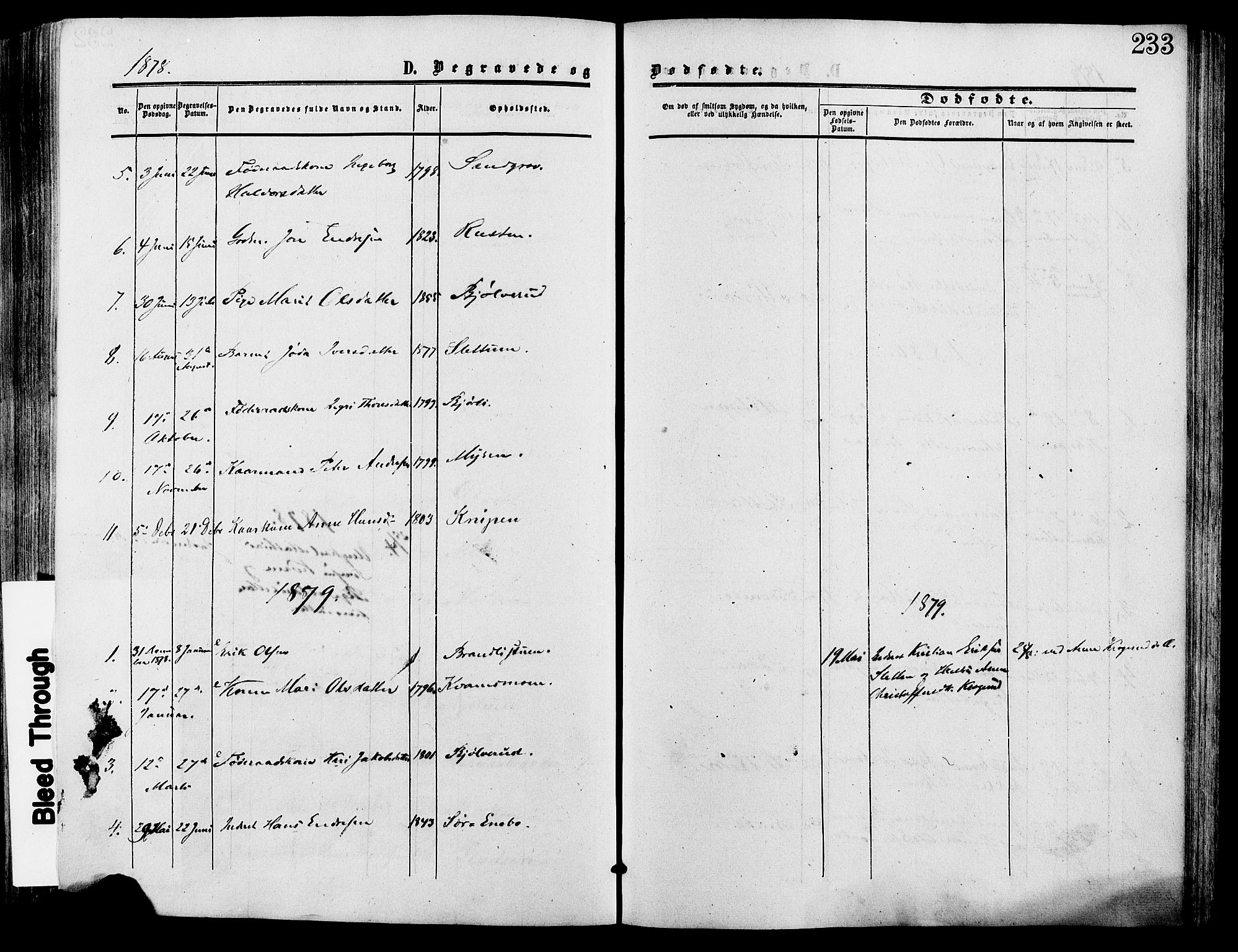 Lesja prestekontor, AV/SAH-PREST-068/H/Ha/Haa/L0009: Parish register (official) no. 9, 1854-1889, p. 233