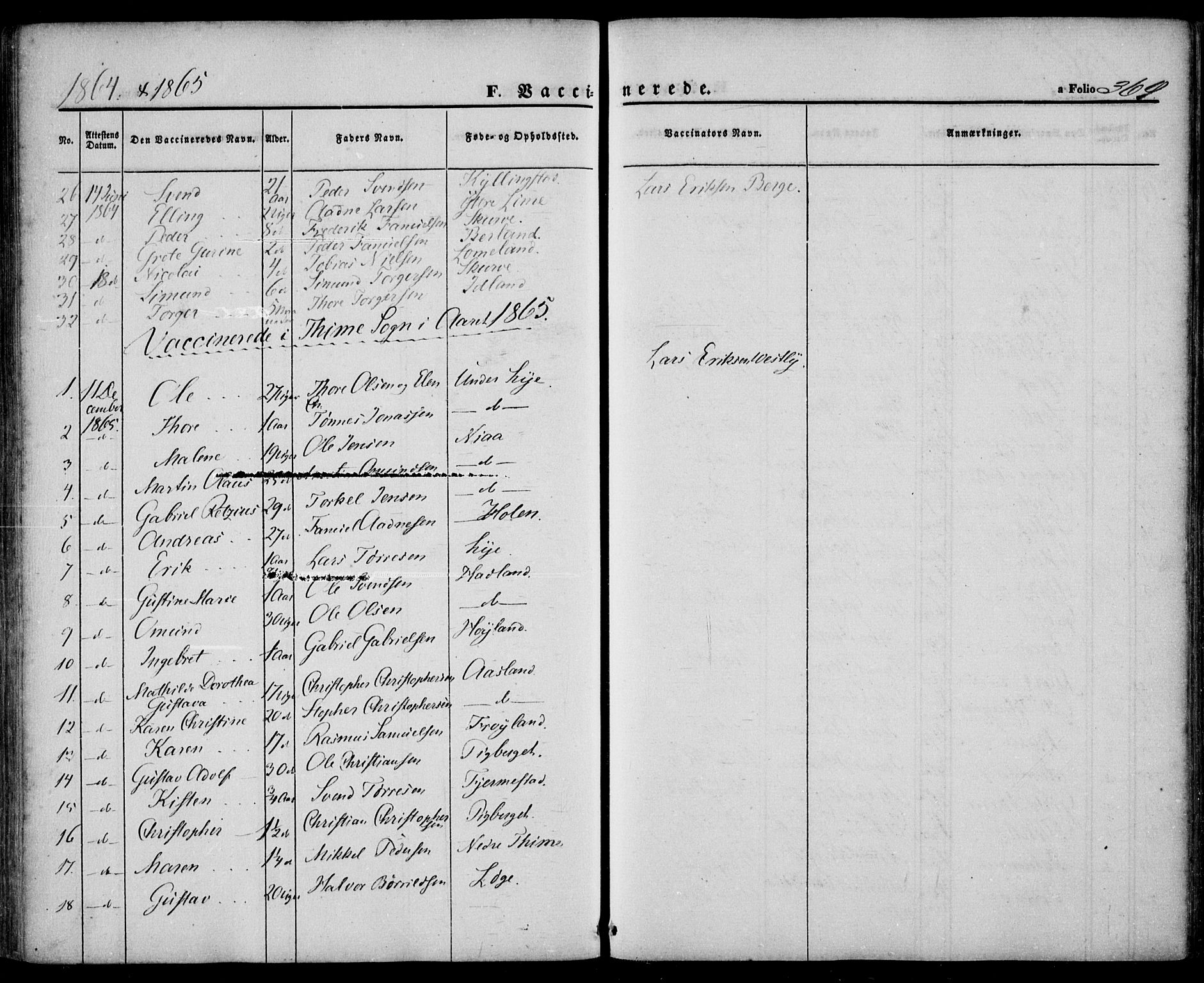 Lye sokneprestkontor, SAST/A-101794/001/30BA/L0007: Parish register (official) no. A 6, 1856-1871, p. 369