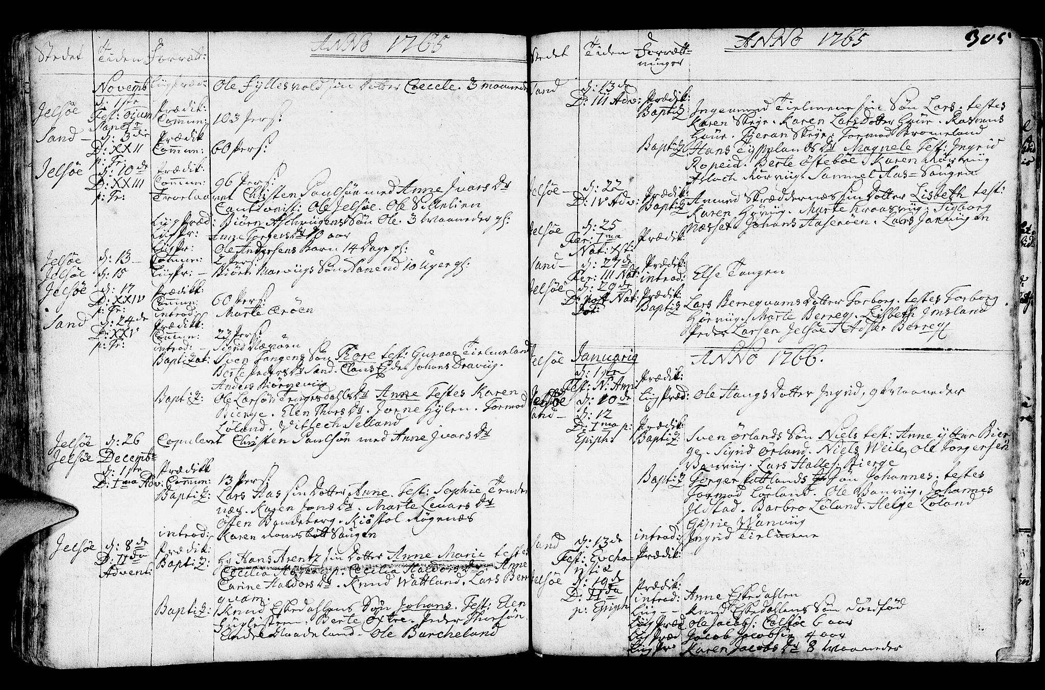 Jelsa sokneprestkontor, SAST/A-101842/01/IV: Parish register (official) no. A 2, 1753-1767, p. 305