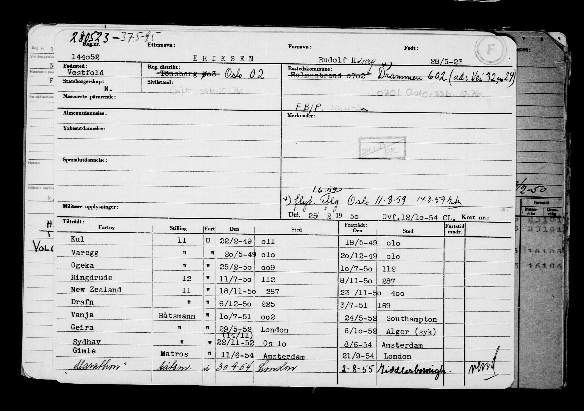 Direktoratet for sjømenn, AV/RA-S-3545/G/Gb/L0219: Hovedkort, 1923, p. 476