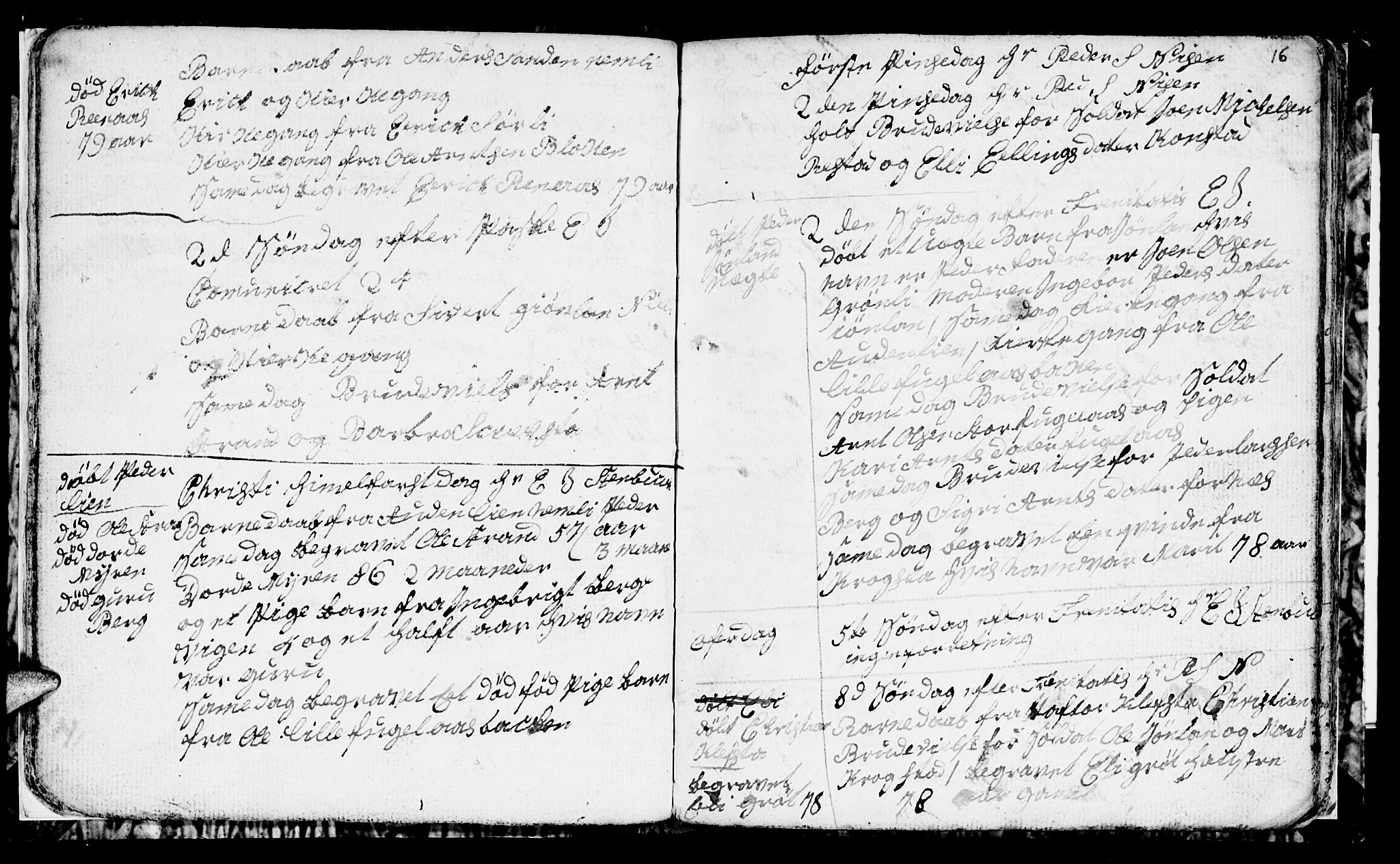 Ministerialprotokoller, klokkerbøker og fødselsregistre - Sør-Trøndelag, SAT/A-1456/694/L1129: Parish register (copy) no. 694C01, 1793-1815, p. 16
