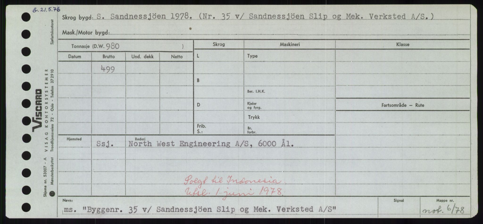 Sjøfartsdirektoratet med forløpere, Skipsmålingen, RA/S-1627/H/Hd/L0006: Fartøy, Byg-Båt, p. 573