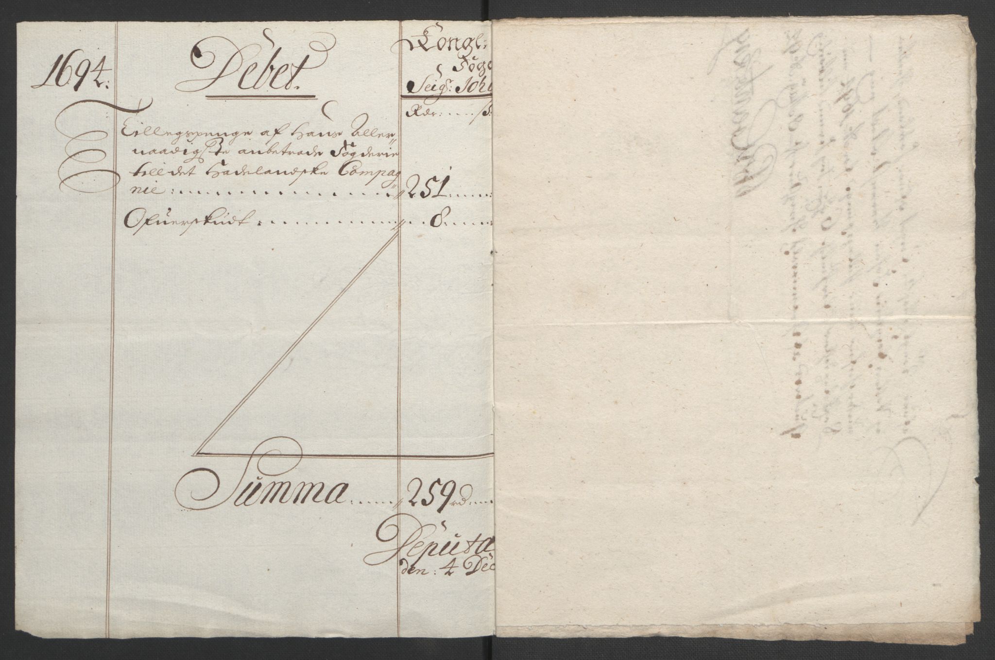 Rentekammeret inntil 1814, Reviderte regnskaper, Fogderegnskap, RA/EA-4092/R18/L1292: Fogderegnskap Hadeland, Toten og Valdres, 1693-1694, p. 415