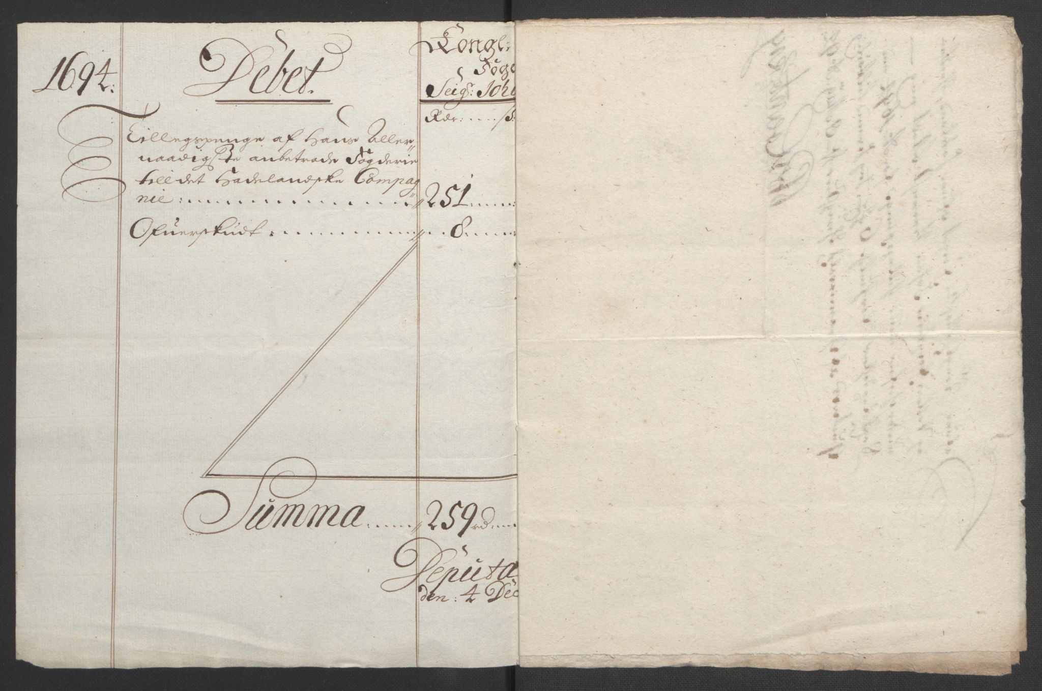 Rentekammeret inntil 1814, Reviderte regnskaper, Fogderegnskap, AV/RA-EA-4092/R18/L1292: Fogderegnskap Hadeland, Toten og Valdres, 1693-1694, p. 415