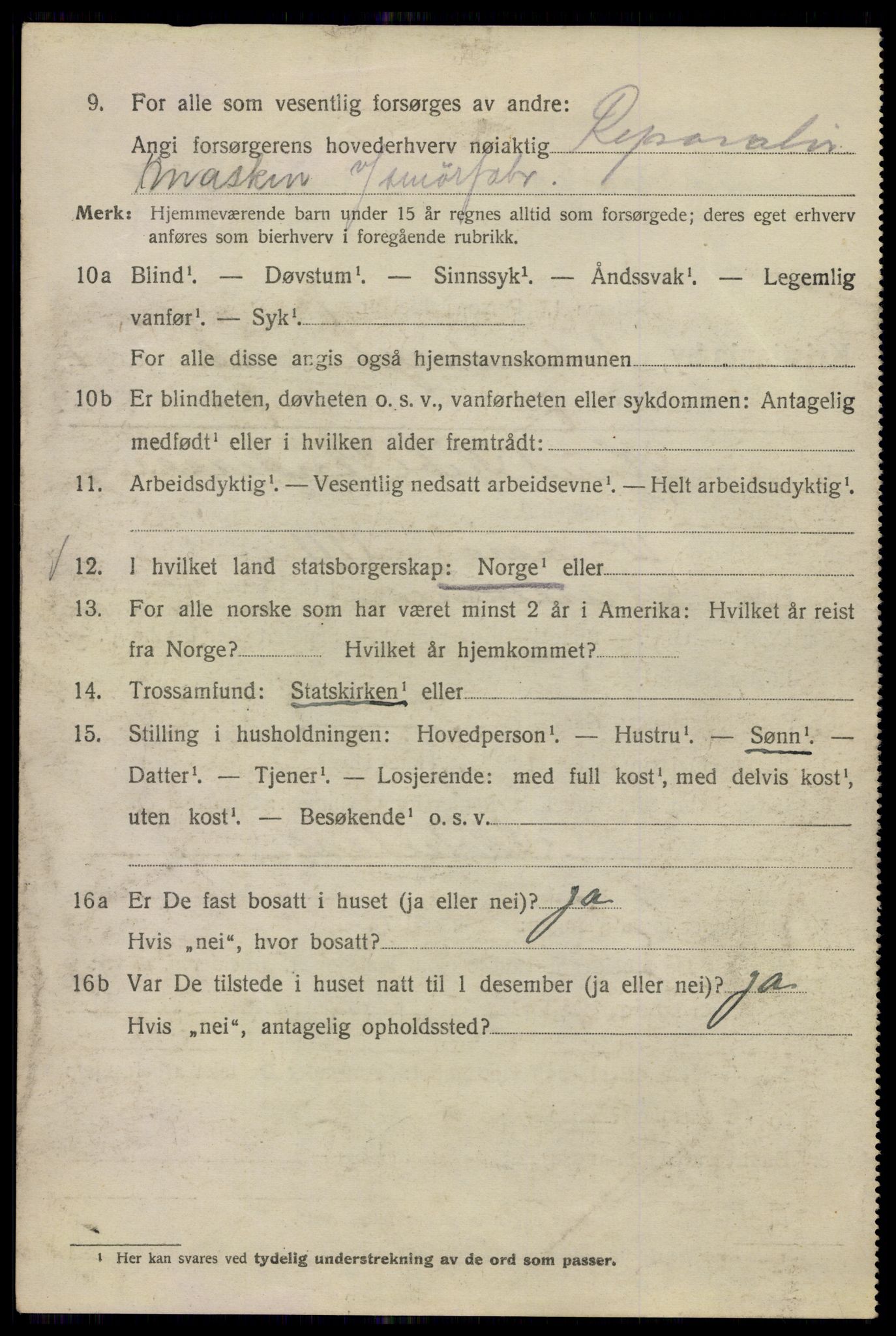 SAO, 1920 census for Kristiania, 1920, p. 296032