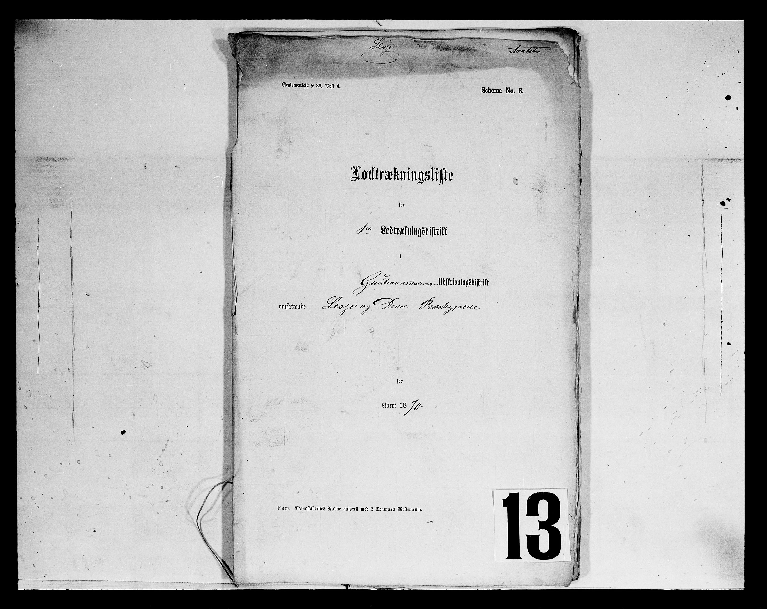 Fylkesmannen i Oppland, SAH/FYO-002/1/K/Kg/L1176: Lesja og Dovre og hele amtet, 1860-1880, p. 148