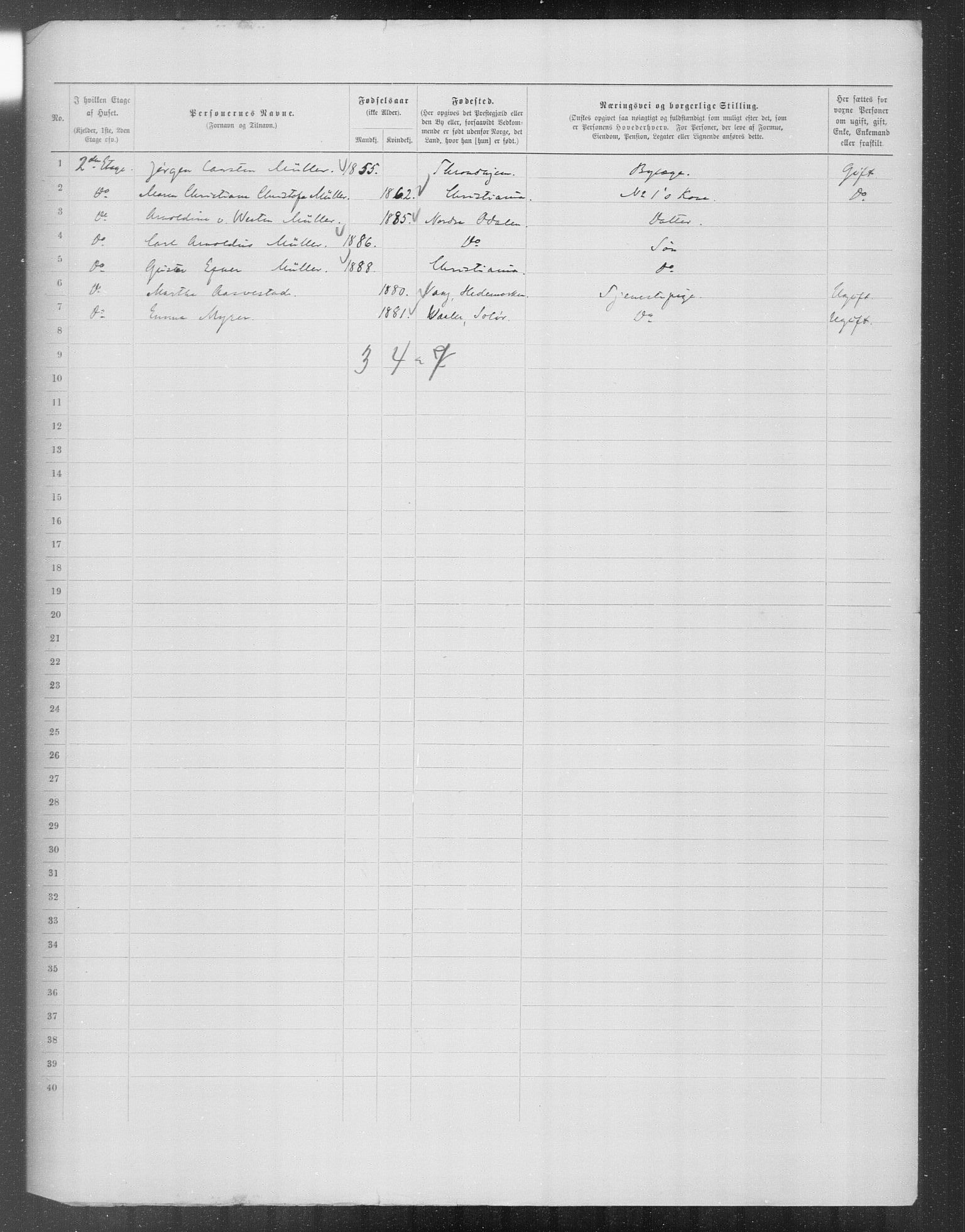 OBA, Municipal Census 1899 for Kristiania, 1899, p. 11337