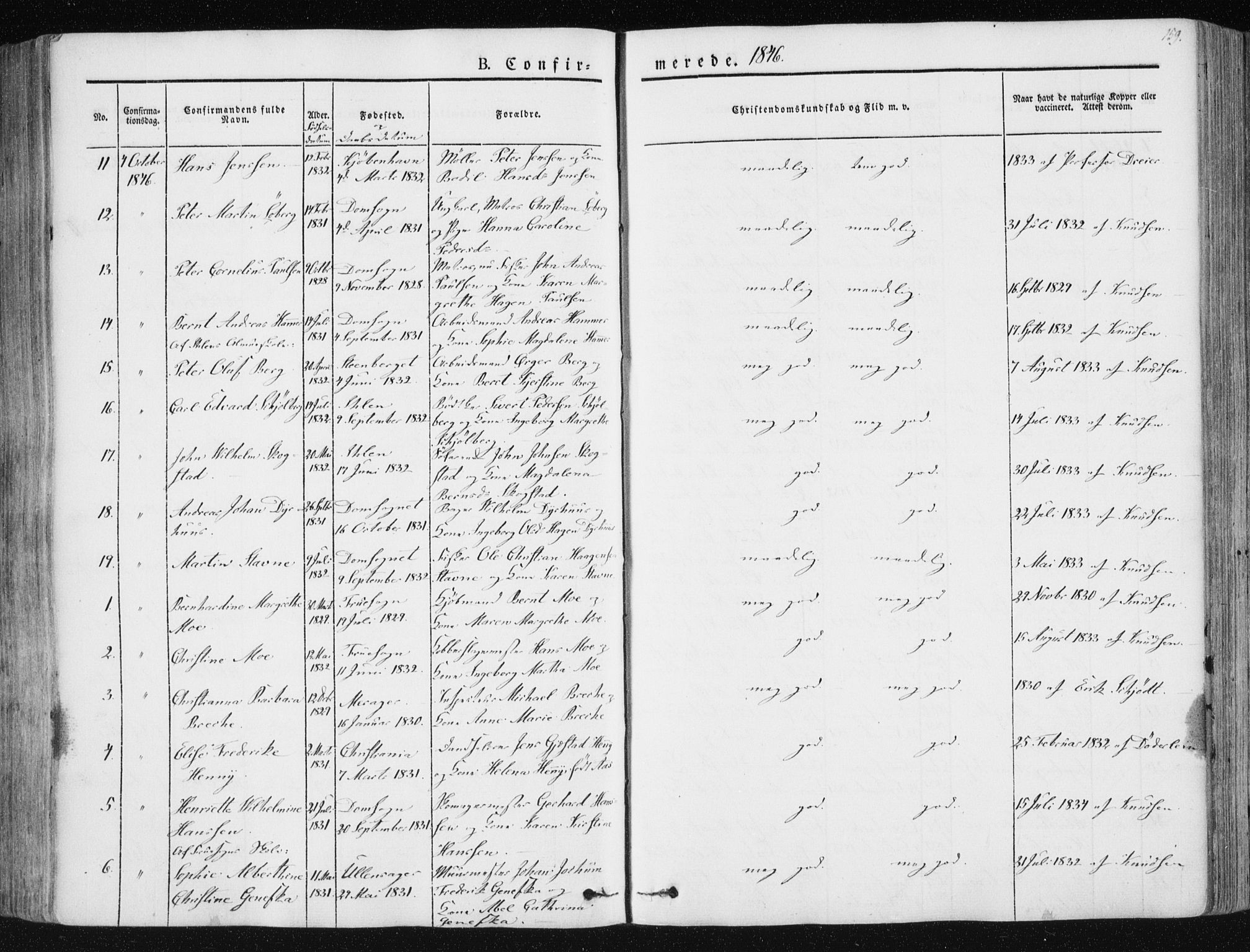 Ministerialprotokoller, klokkerbøker og fødselsregistre - Sør-Trøndelag, AV/SAT-A-1456/602/L0110: Parish register (official) no. 602A08, 1840-1854, p. 159