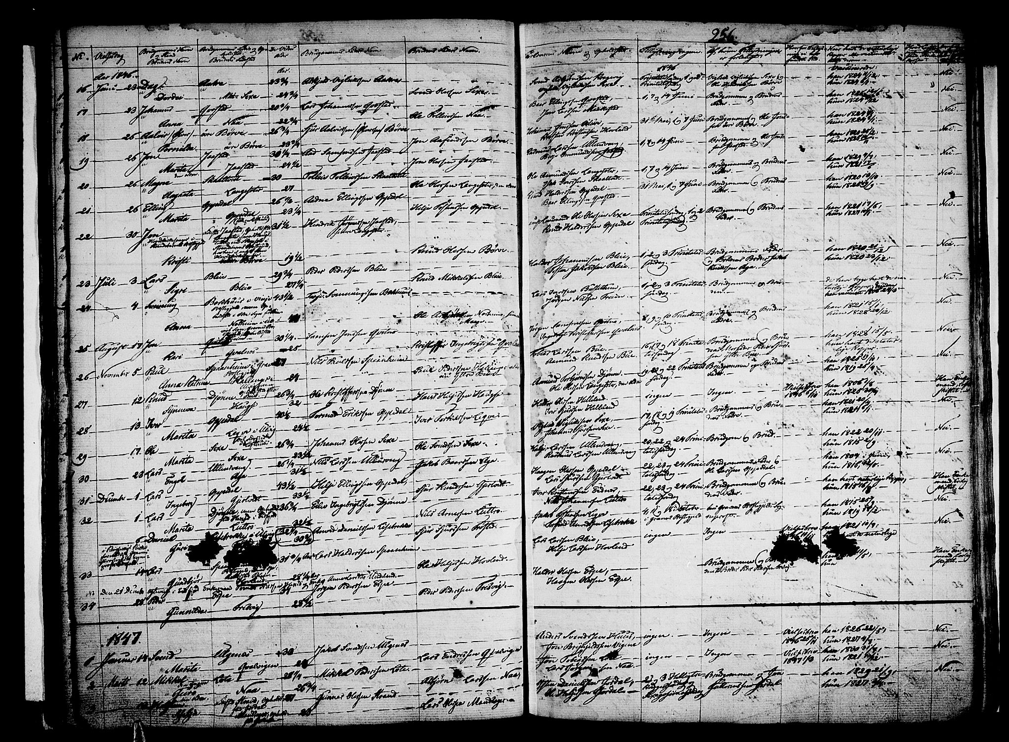 Ullensvang sokneprestembete, SAB/A-78701/H/Haa: Parish register (official) no. A 10, 1825-1853, p. 256