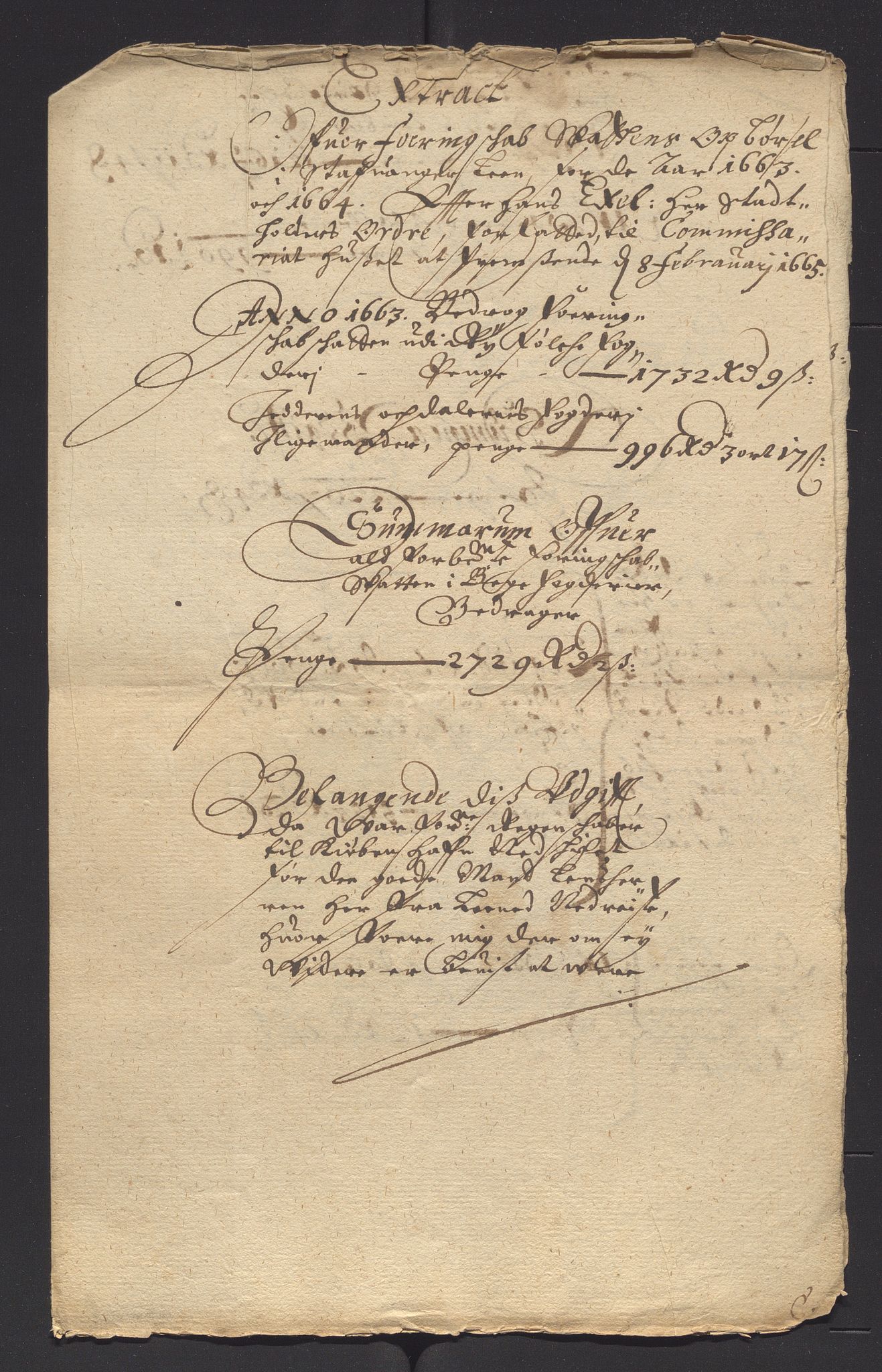 Stavanger len, AV/SAST-A-101870/Ob/L0039: Diverse, 1663-1666, p. 209