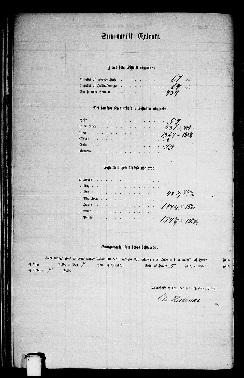 RA, 1865 census for Gloppen, 1865, p. 33