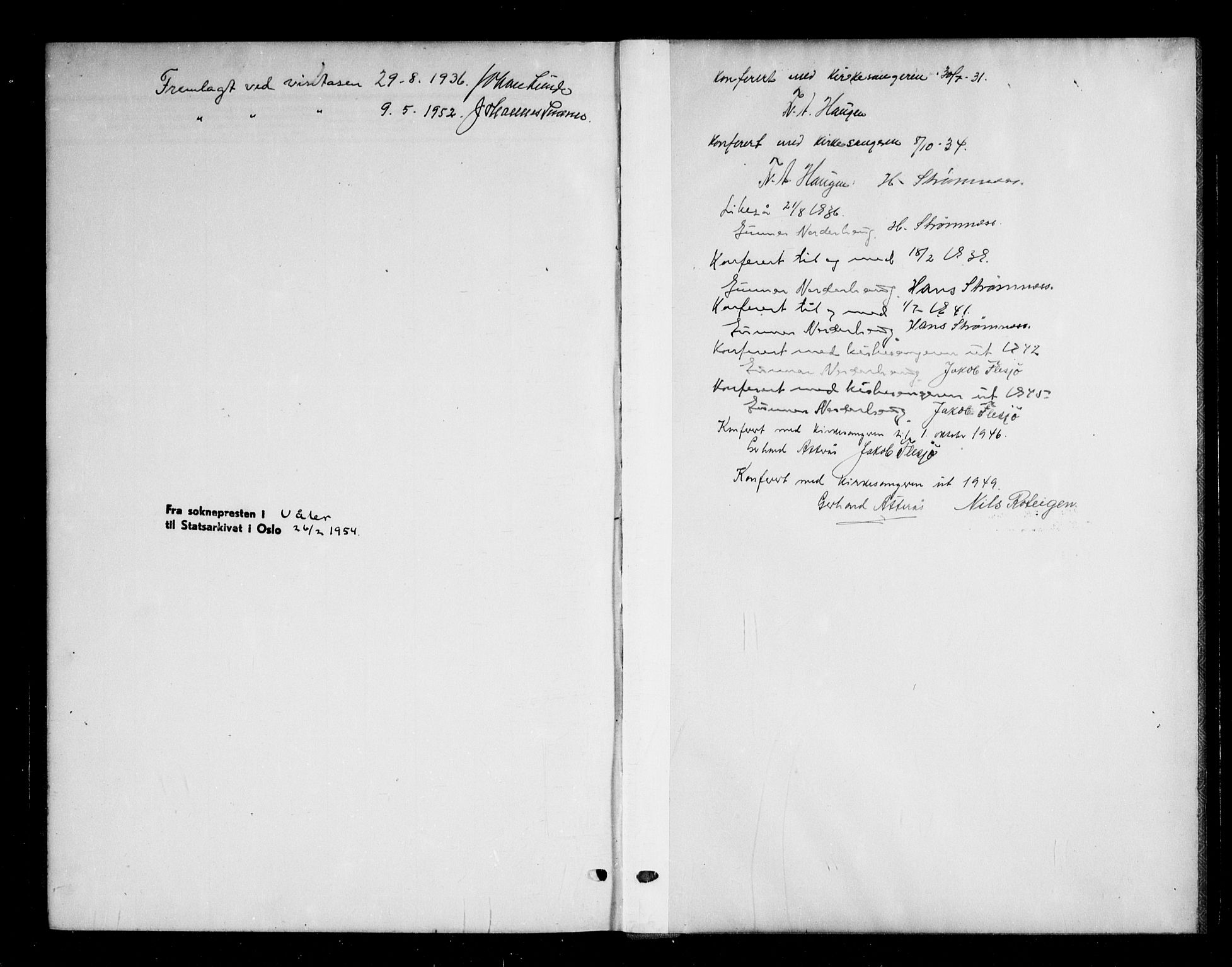 Våler prestekontor Kirkebøker, SAO/A-11083/G/Ga/L0006: Parish register (copy) no. I 6, 1931-1950