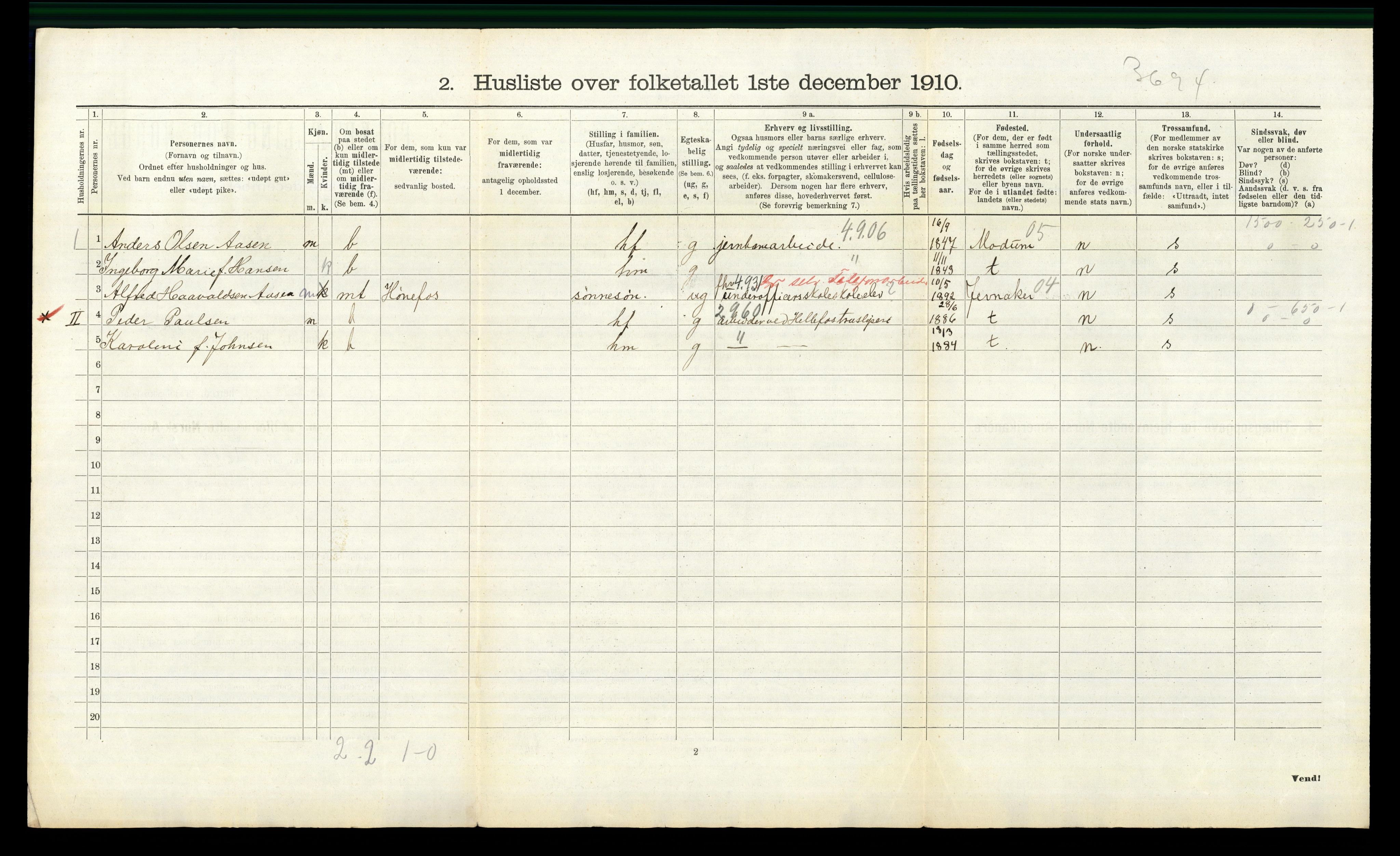 RA, 1910 census for Øvre Eiker, 1910, p. 1792