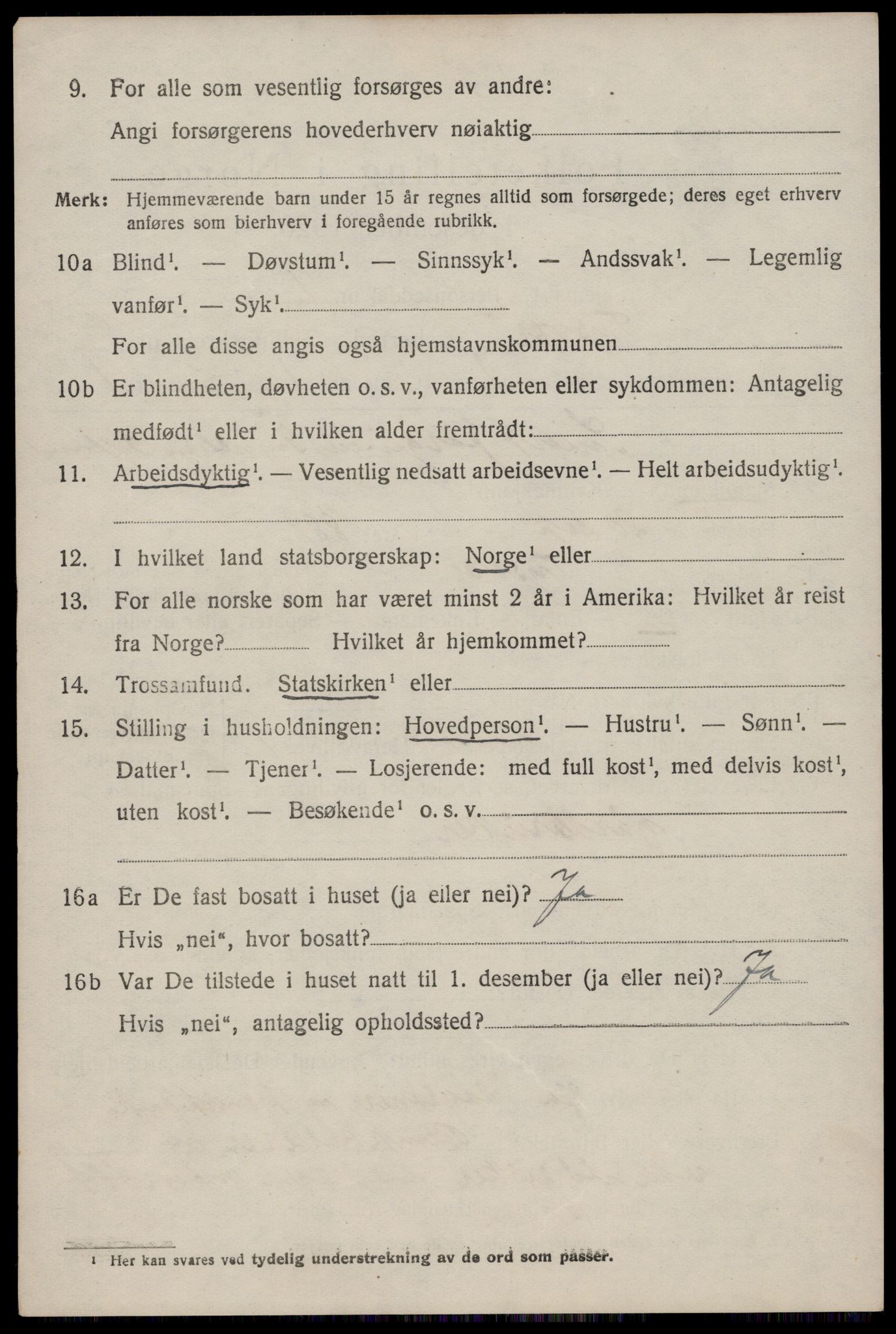 SAST, 1920 census for Tysvær, 1920, p. 843