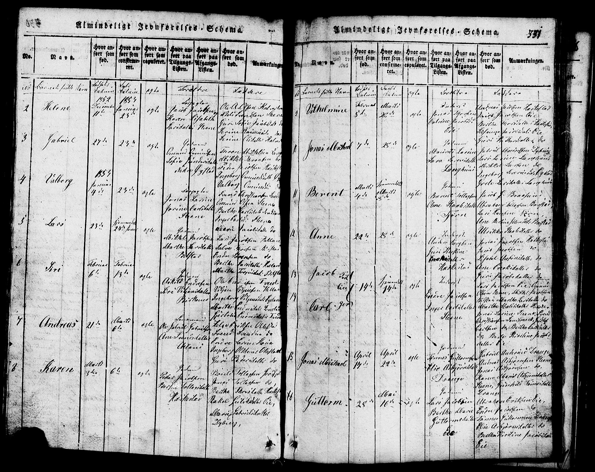 Lund sokneprestkontor, AV/SAST-A-101809/S07/L0001: Parish register (copy) no. B 1, 1815-1853, p. 331