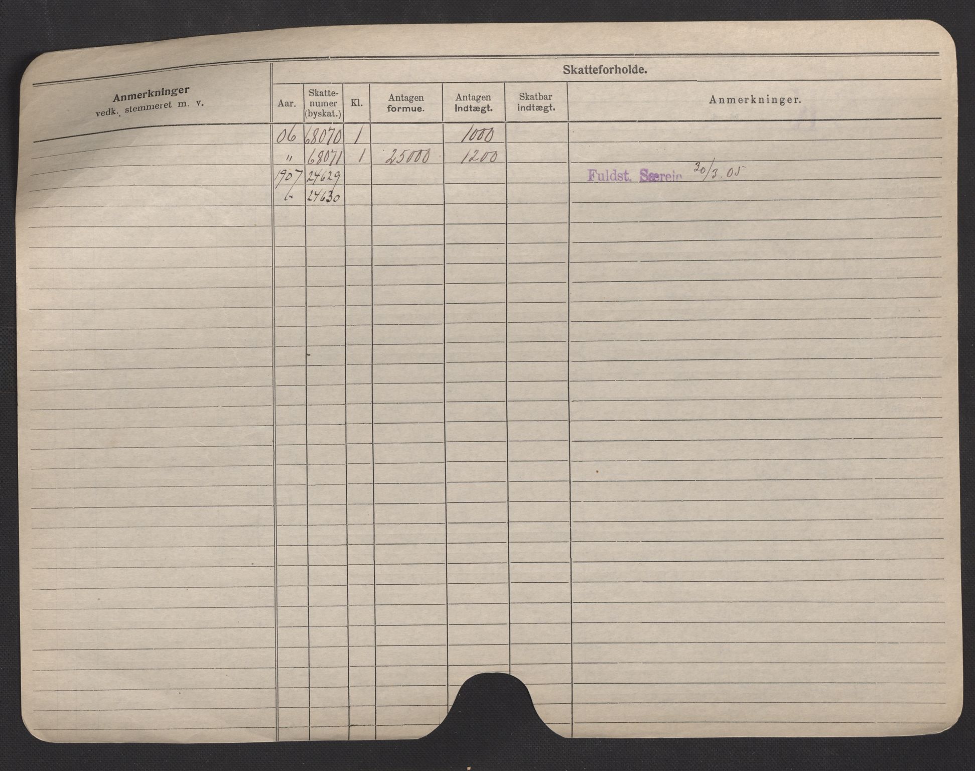 Oslo folkeregister, Registerkort, AV/SAO-A-11715/F/Fa/Fac/L0007: Menn, 1906-1914, p. 14b