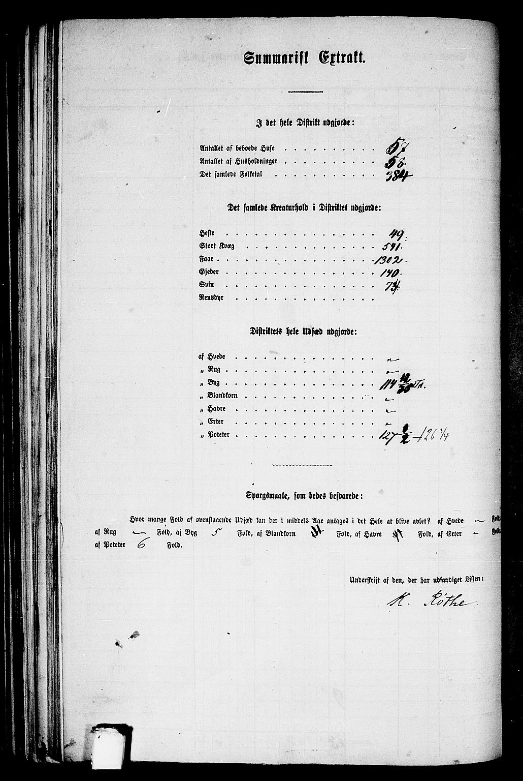 RA, 1865 census for Vik, 1865, p. 132