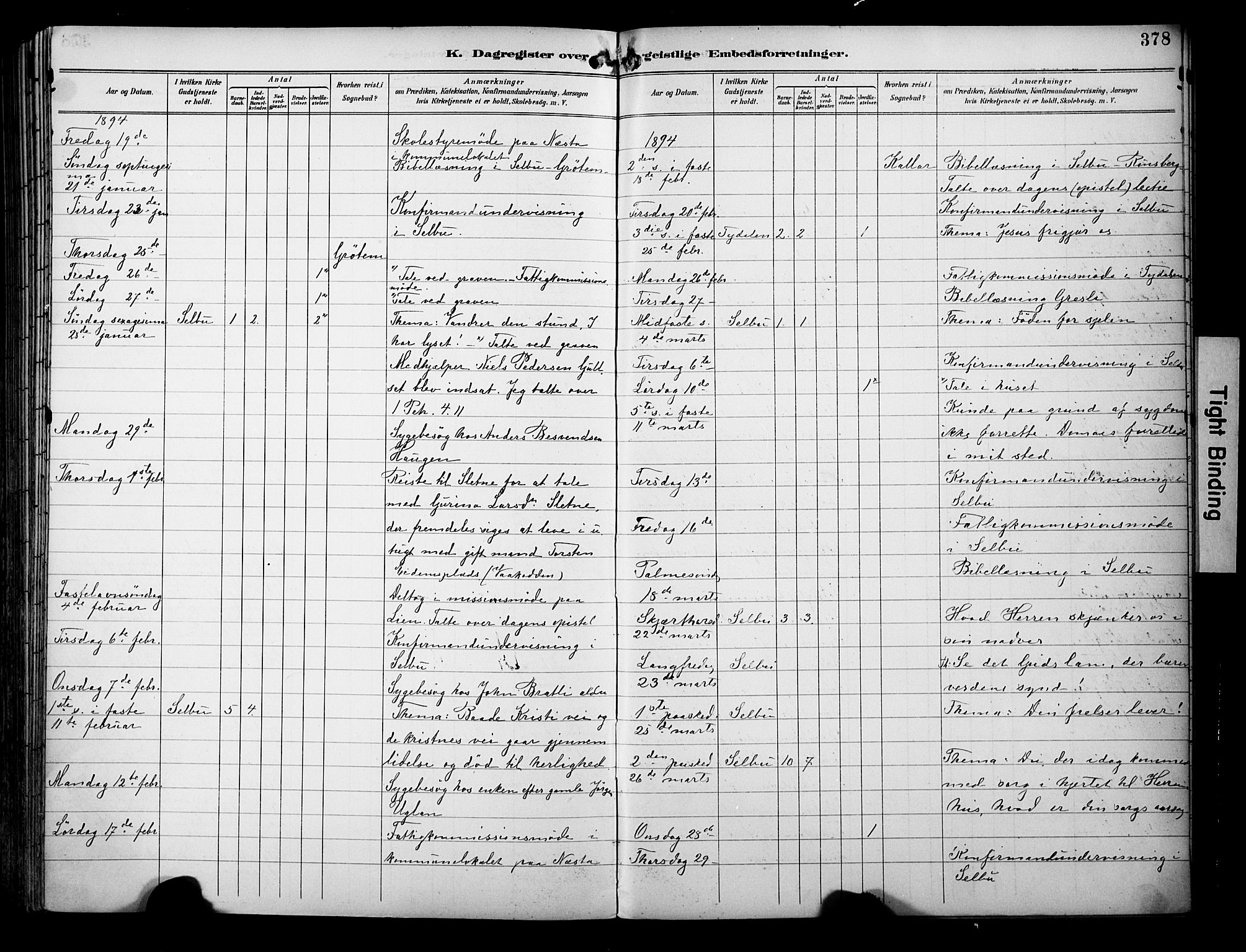 Ministerialprotokoller, klokkerbøker og fødselsregistre - Sør-Trøndelag, SAT/A-1456/695/L1149: Parish register (official) no. 695A09, 1891-1902, p. 378
