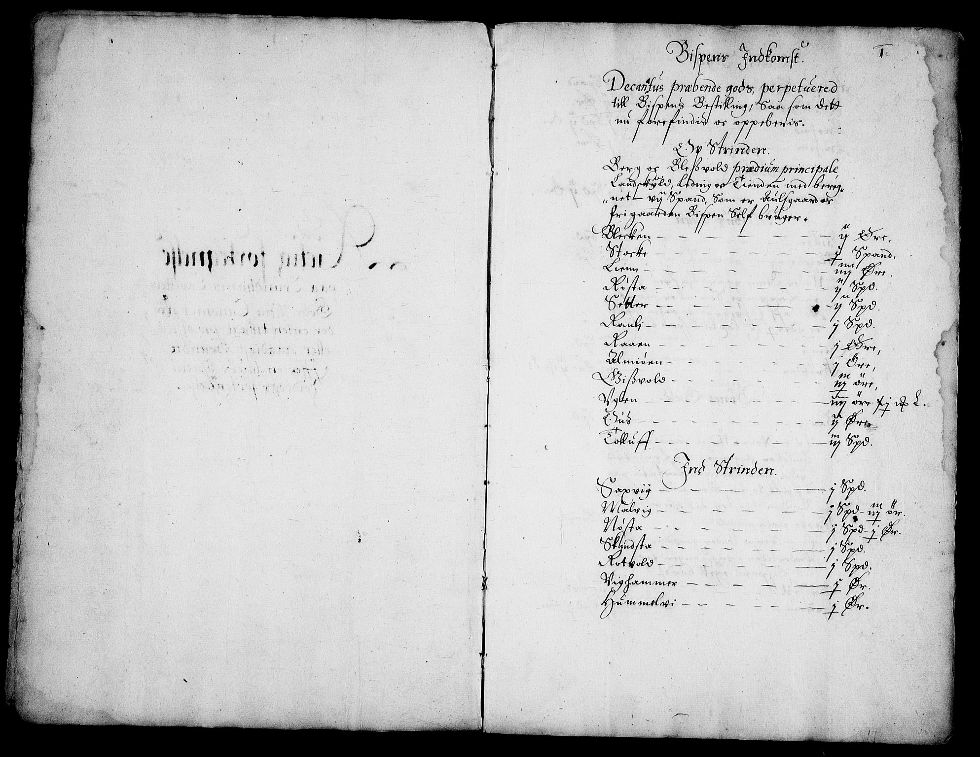 Rentekammeret inntil 1814, Realistisk ordnet avdeling, AV/RA-EA-4070/Fc/Fca/L0004/0004: [Ca IV]  Trondheim stift / Trondheim kapitel og domkirkes jordebok, 1666, p. 1