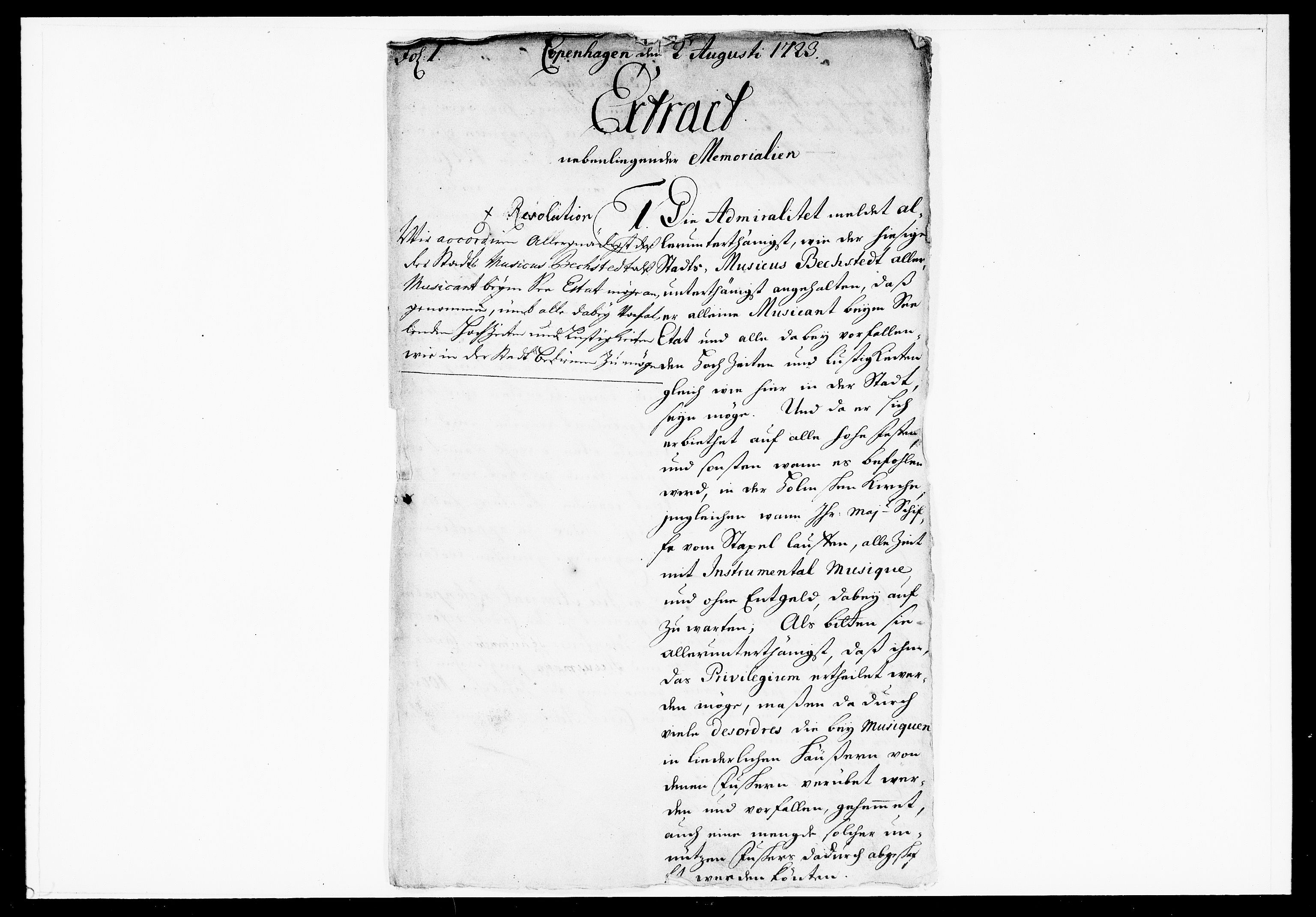 Krigskollegiet, Krigskancelliet, DRA/A-0006/-/1069-1071: Refererede sager, 1723, p. 155